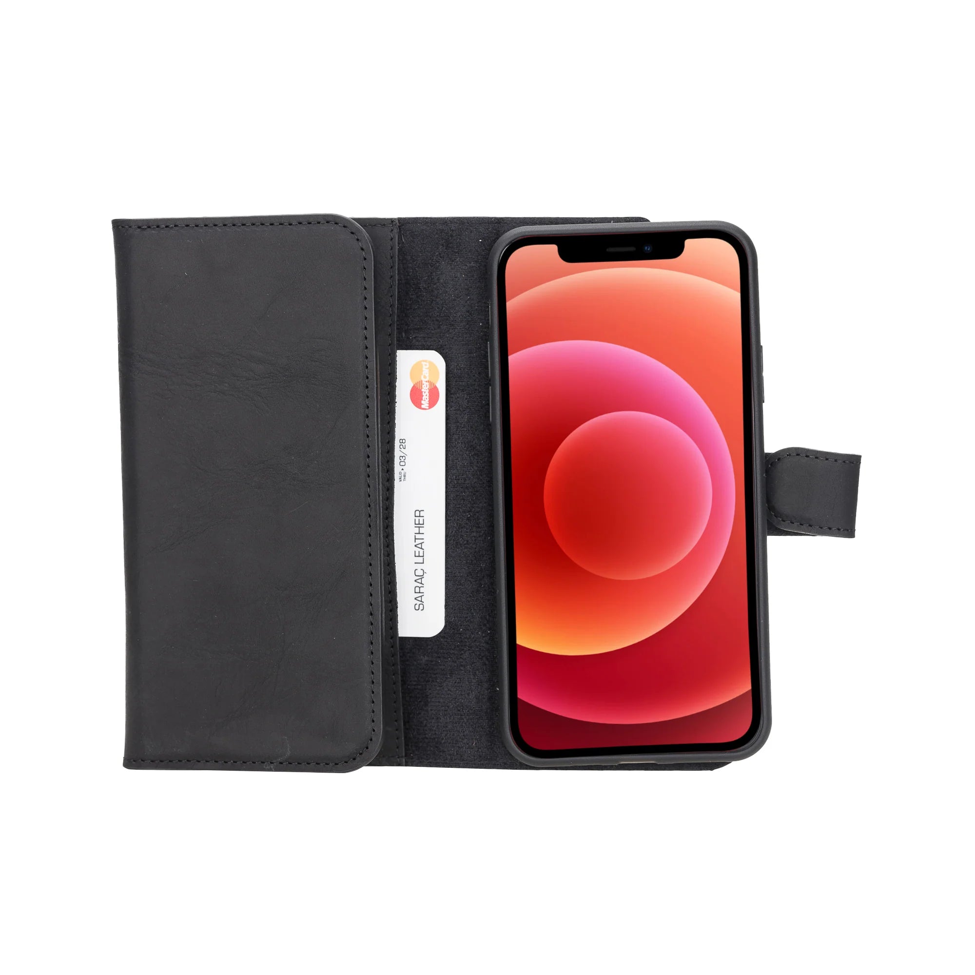 Santa iPhone 11 Pro Max Hakiki Deri Ayrılabilir Cüzdan Kılıf
