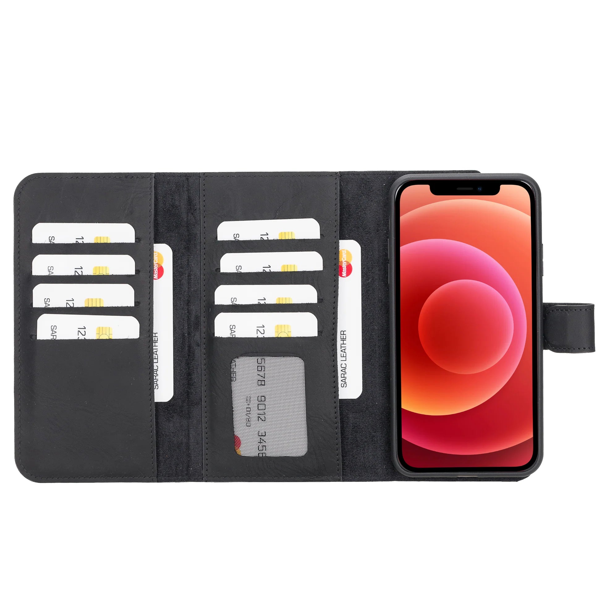 Santa iPhone 11 Pro Max Hakiki Deri Ayrılabilir Cüzdan Kılıf