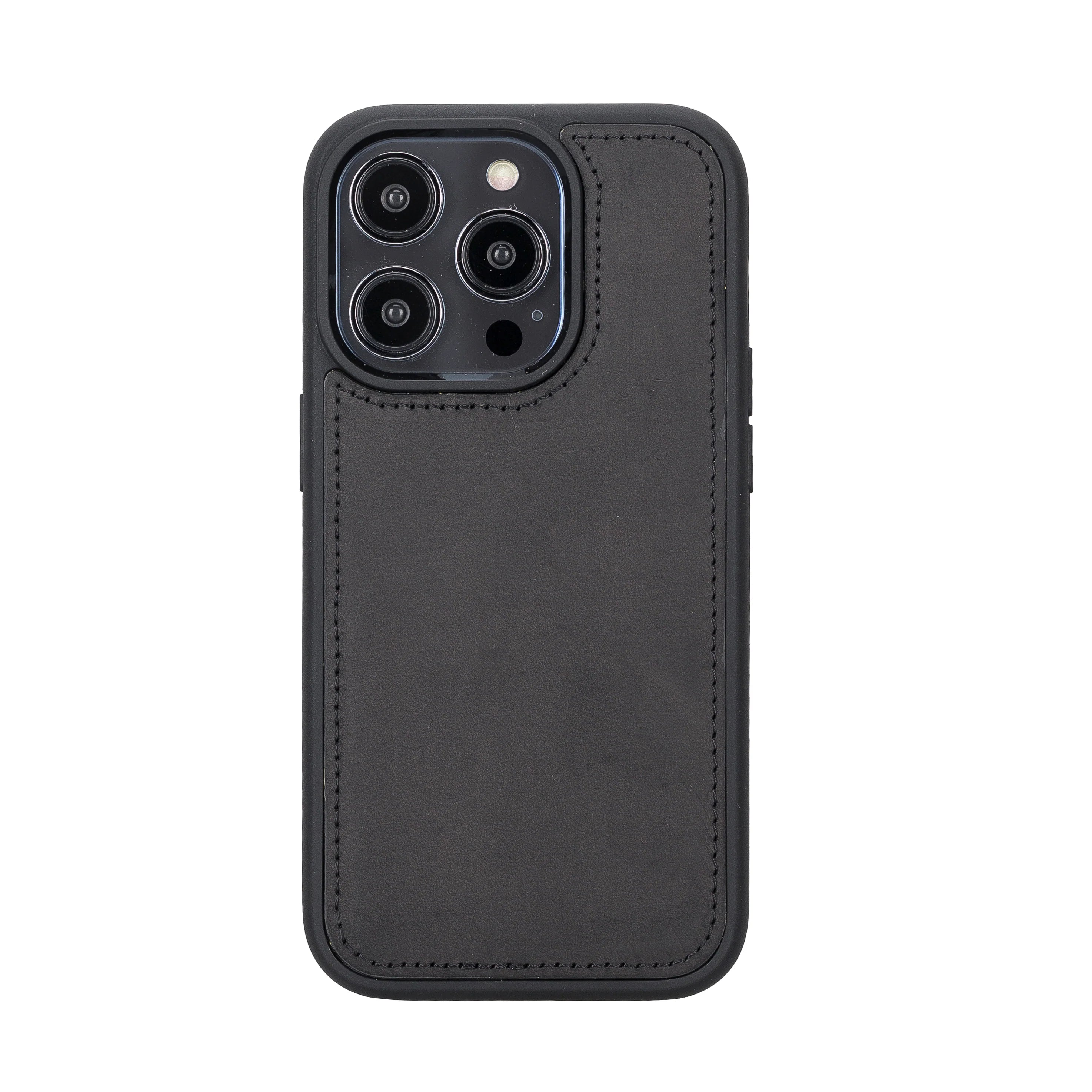 Liluri iPhone 14 Pro Detachable Genuine Leather Wallet Case