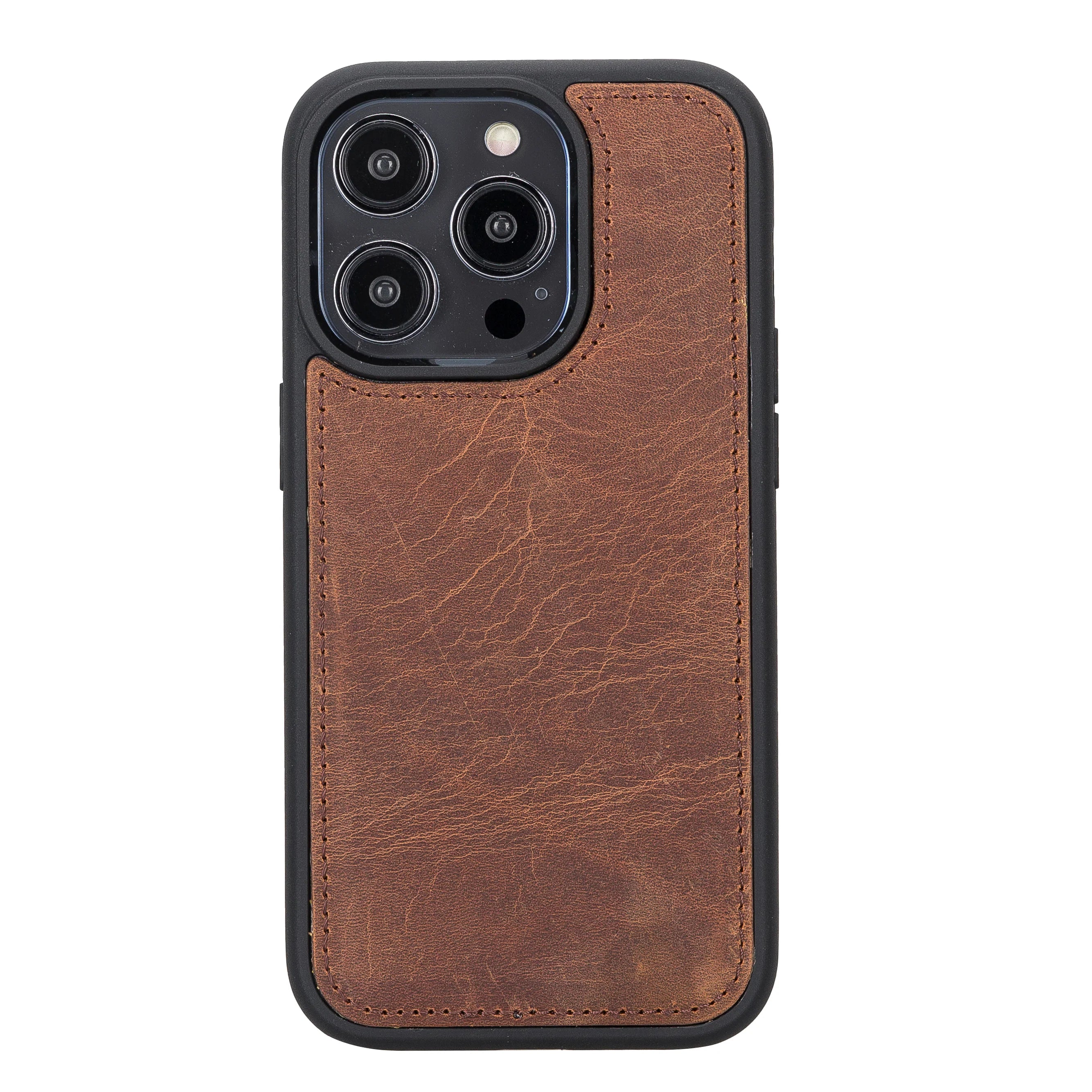 Santa iPhone 14 Pro Genuine Leather Detachable Wallet Case