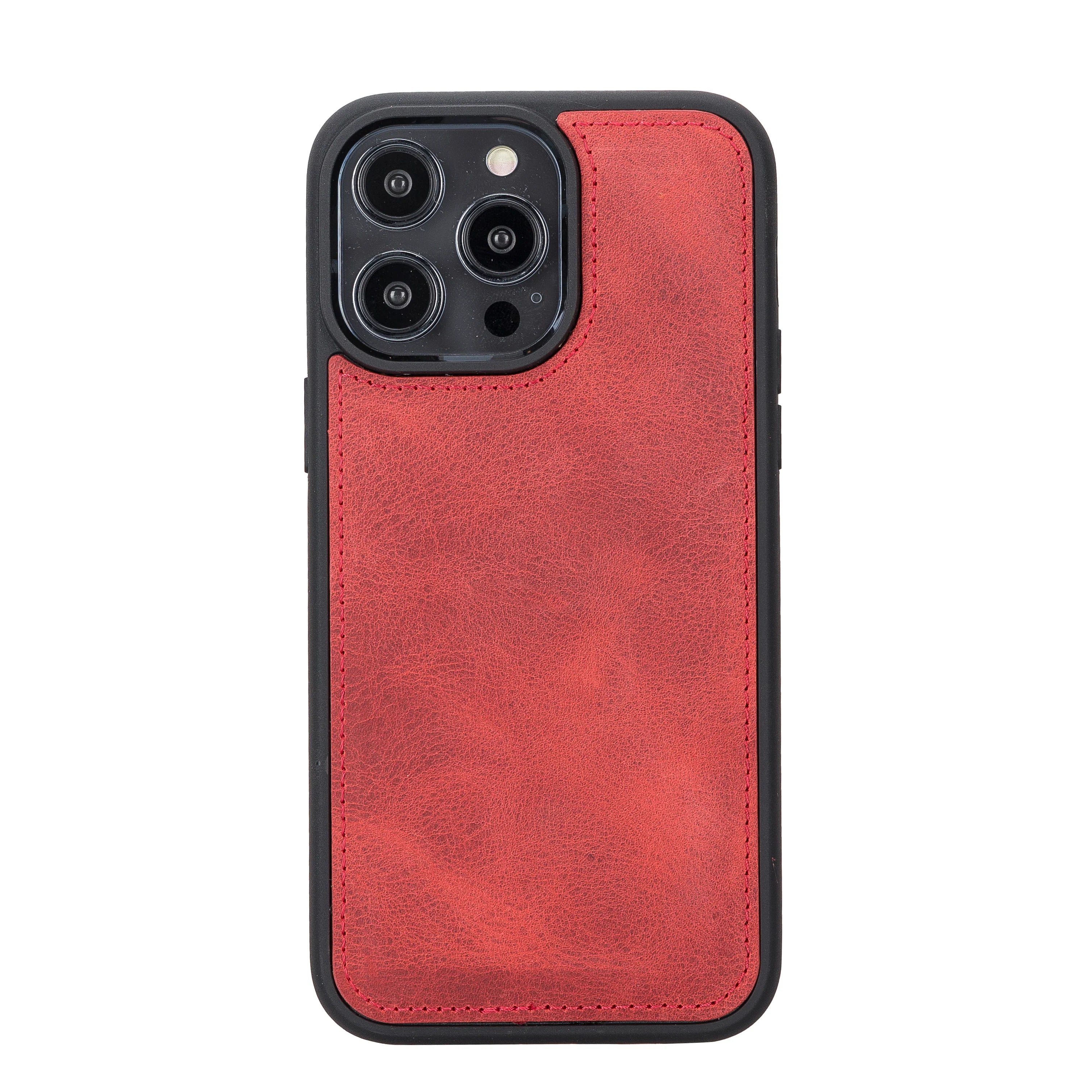 Santa iPhone 14 Pro Max Genuine Leather Detachable Wallet Case