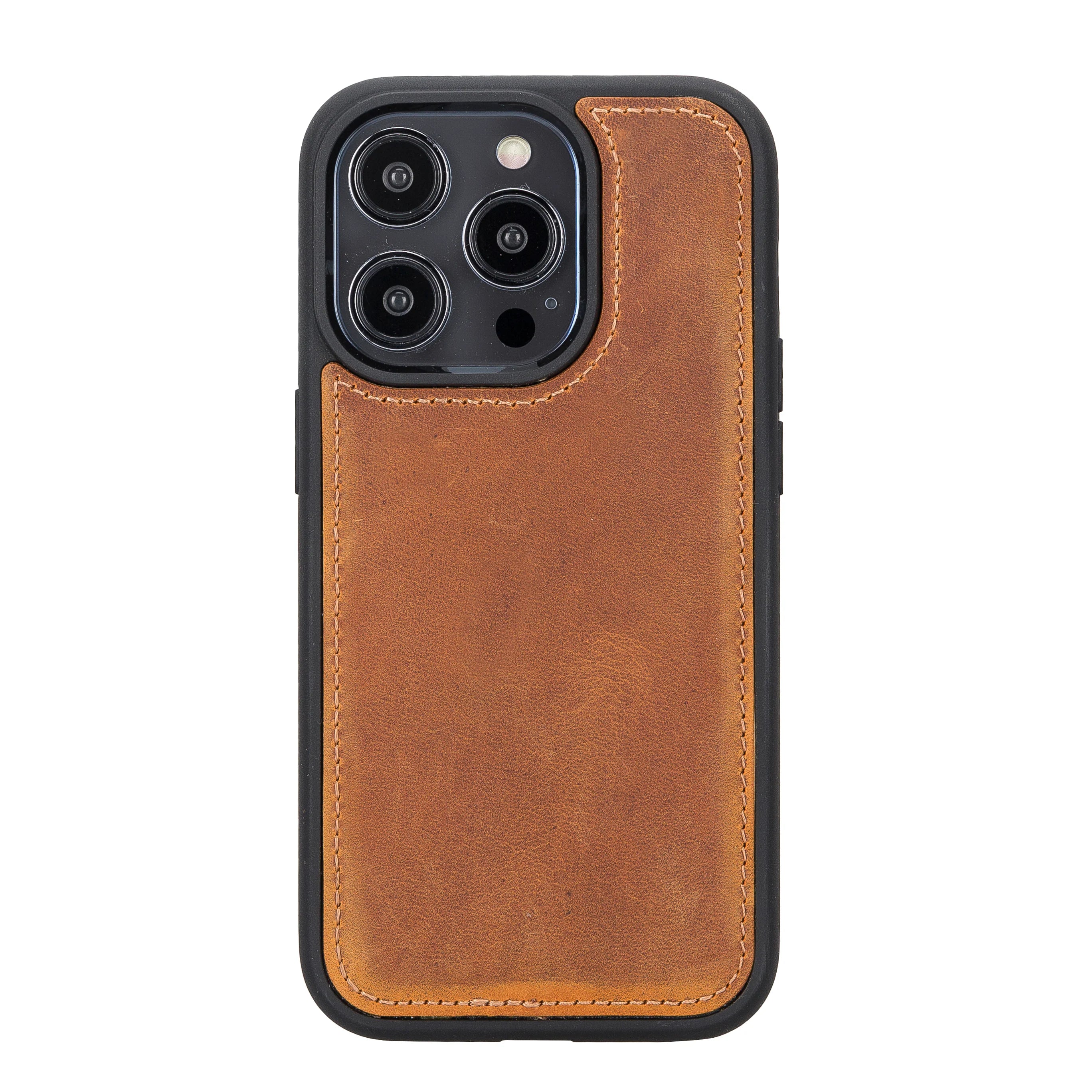 Santa iPhone 14 Pro Genuine Leather Detachable Wallet Case