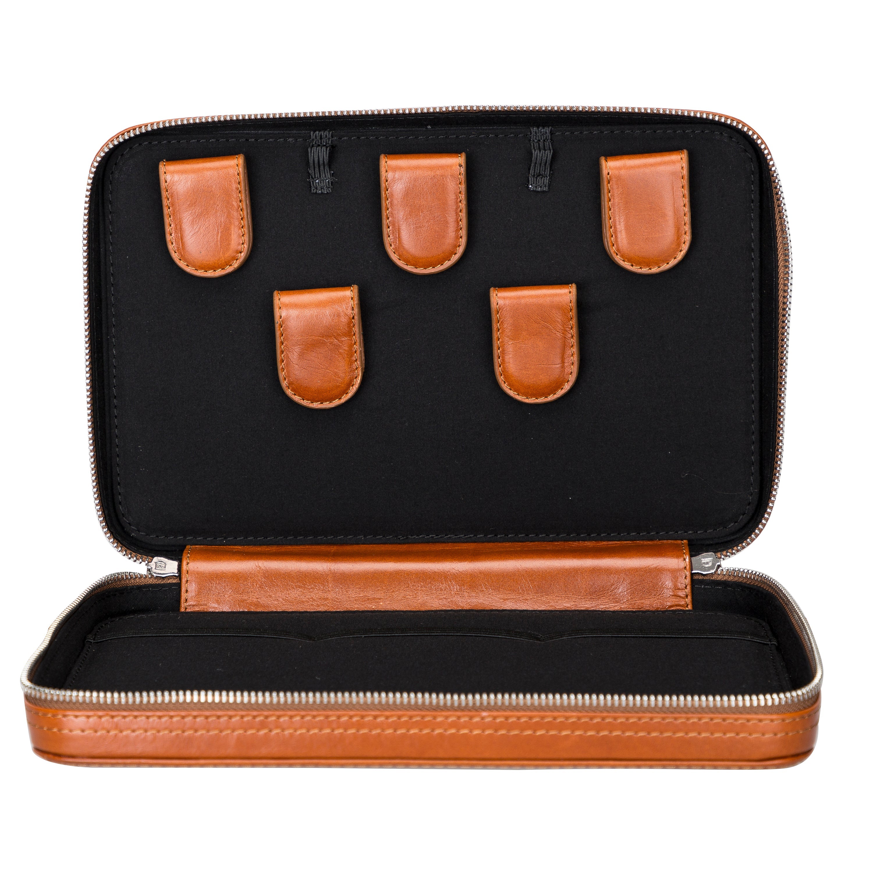 Orbex Genuine Leather Travel Cable Organizer