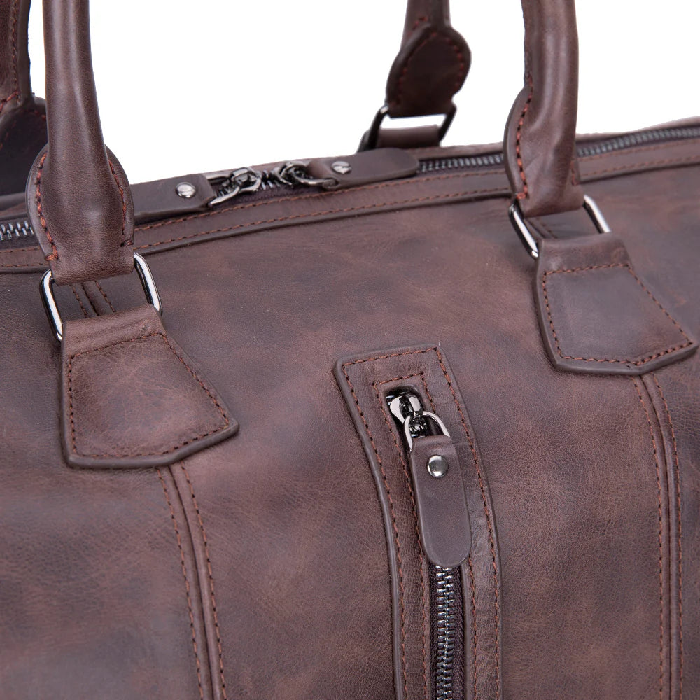 Dolly Genuine Leather Weekend Duffle Bag
