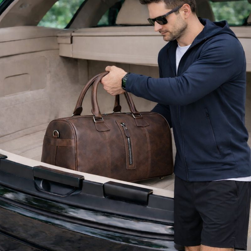 Dolly Genuine Leather Weekend Duffle Bag