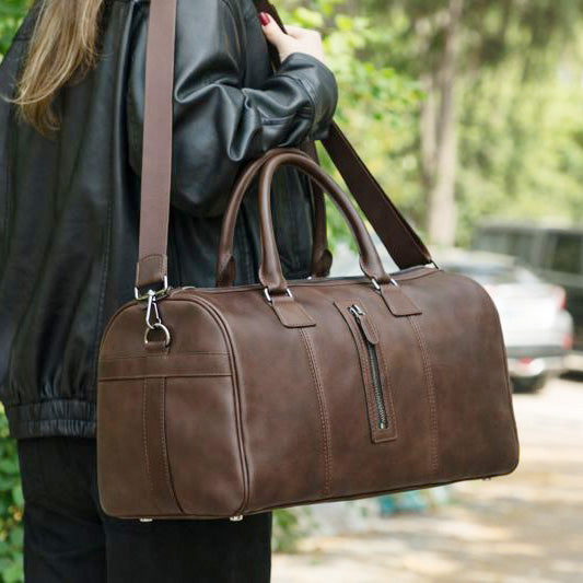 Dolly Genuine Leather Weekend Duffle Bag