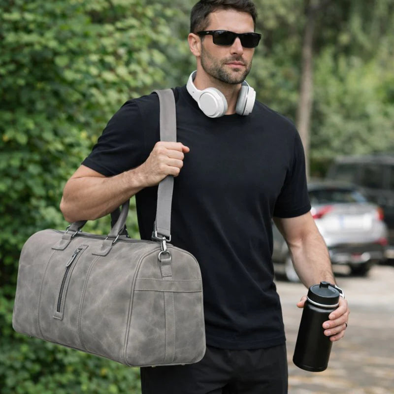 Dolly Genuine Leather Weekend Duffle Bag