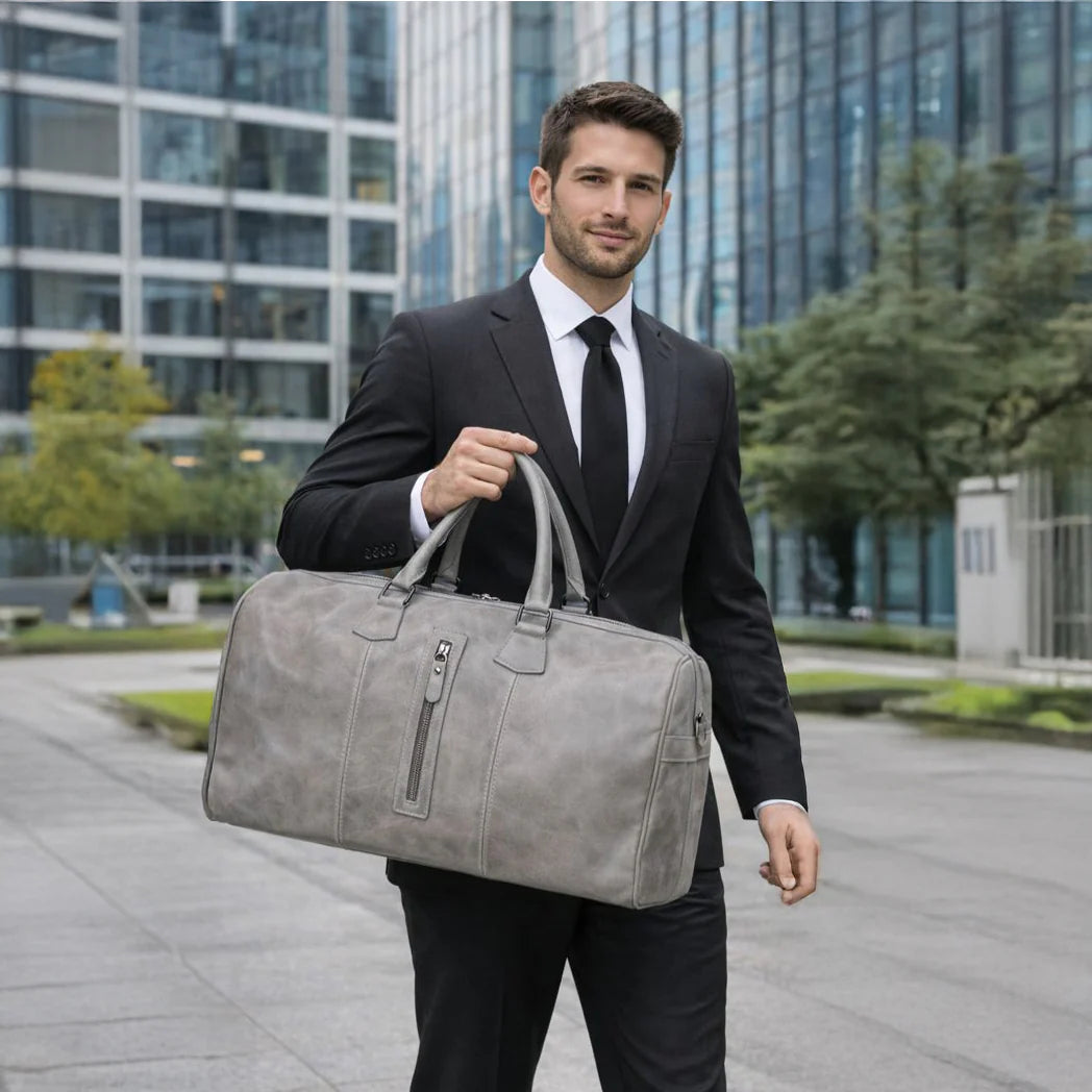 Dolly Genuine Leather Weekend Duffle Bag