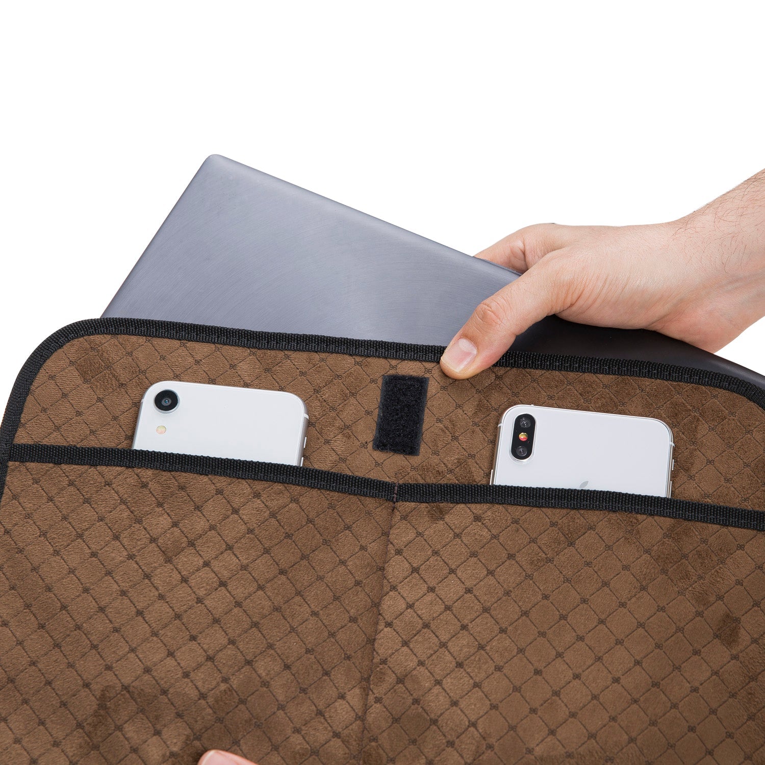 Luxentra Genuine Leather Business Briefcase / Laptop Case 16"