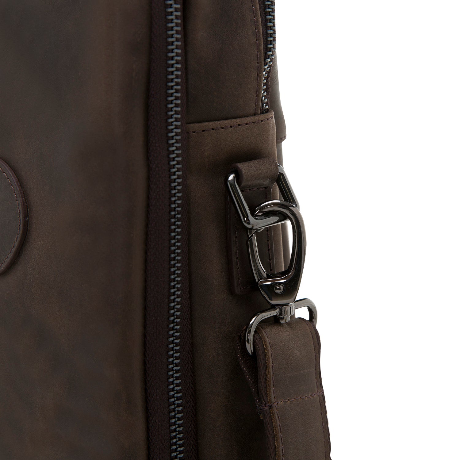 Luxentra Genuine Leather Business Briefcase / Laptop Case 16"