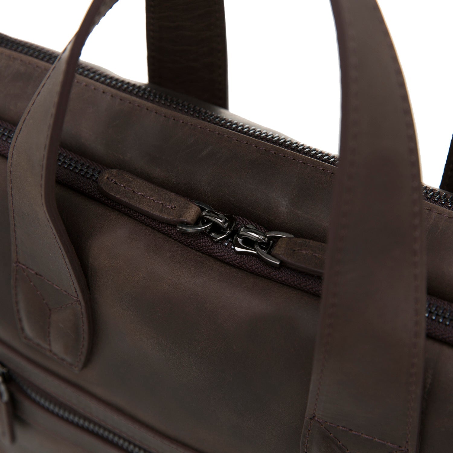 Luxentra Genuine Leather Business Briefcase / Laptop Case 16"