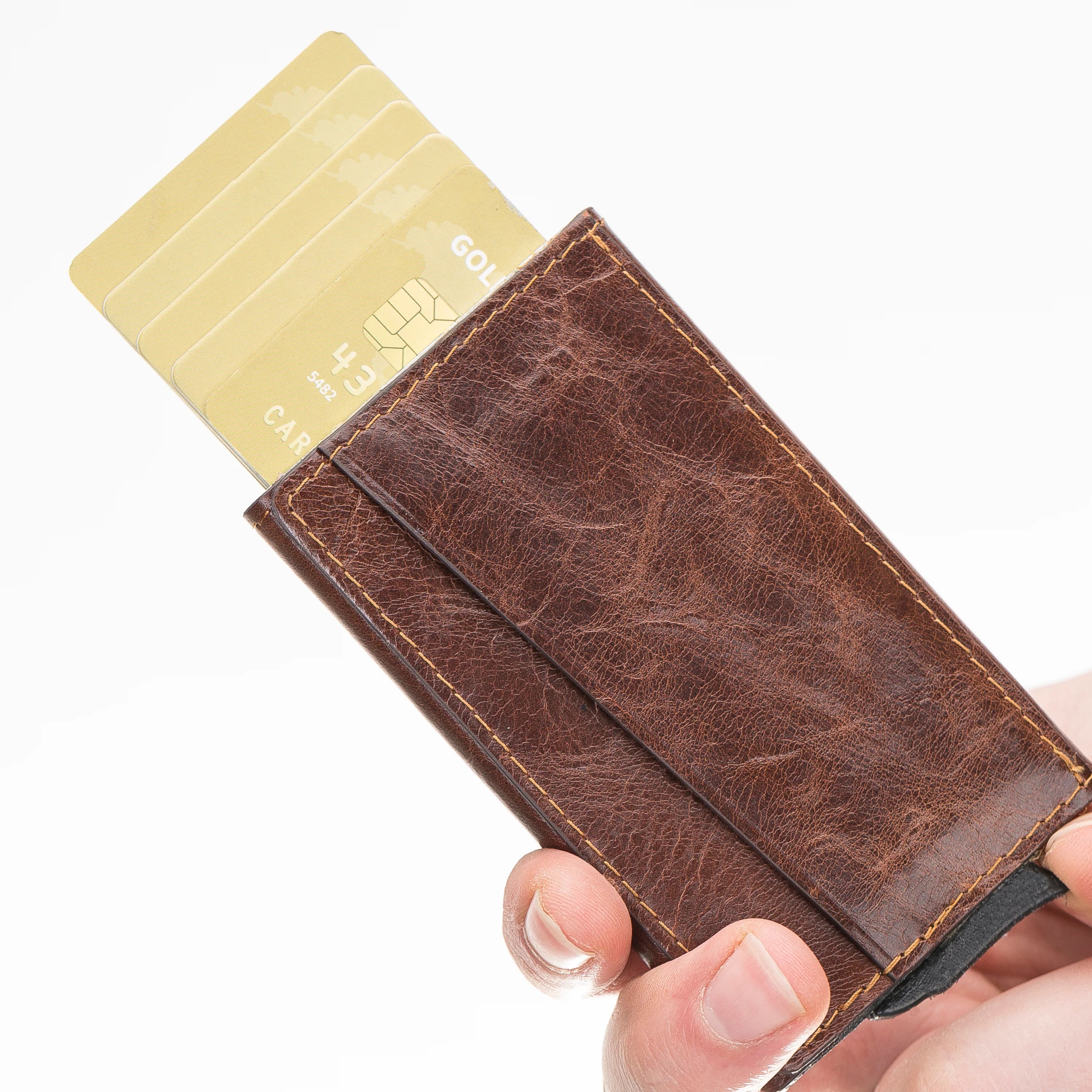 Torres Genuine Leather Pop-up Card Holder