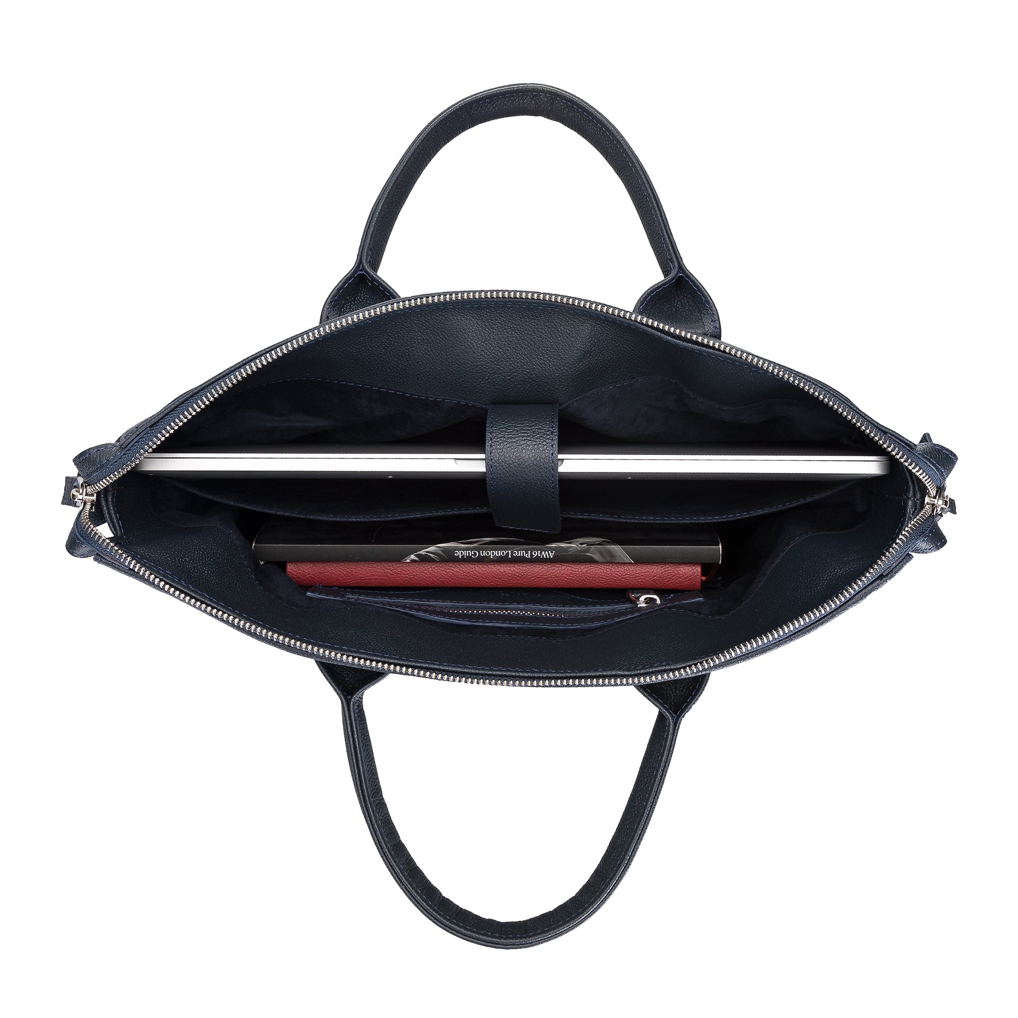 Wizard Genuine Leather Business Briefcase / Laptop Case 14"