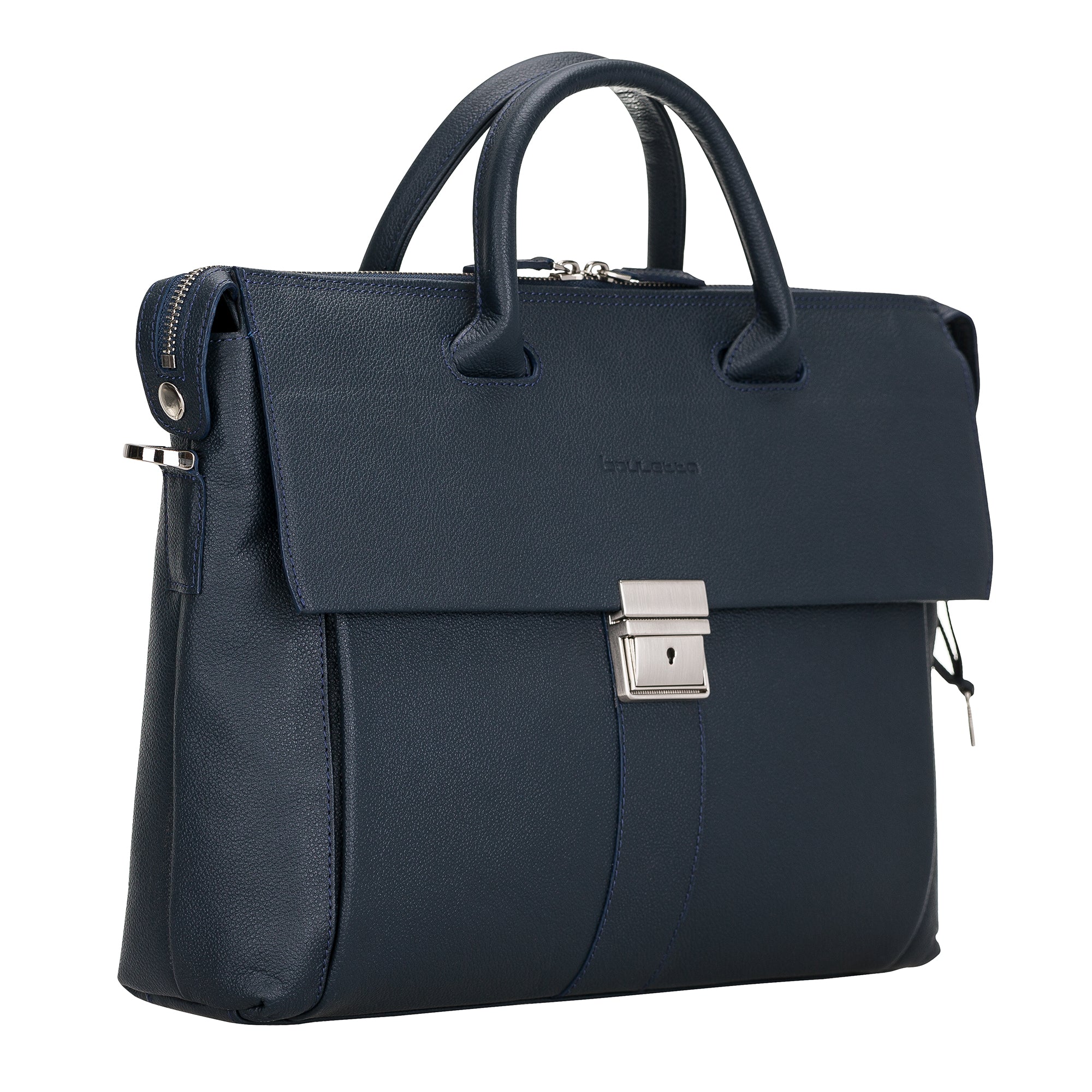 Wizard Genuine Leather Business Briefcase / Laptop Case 14"