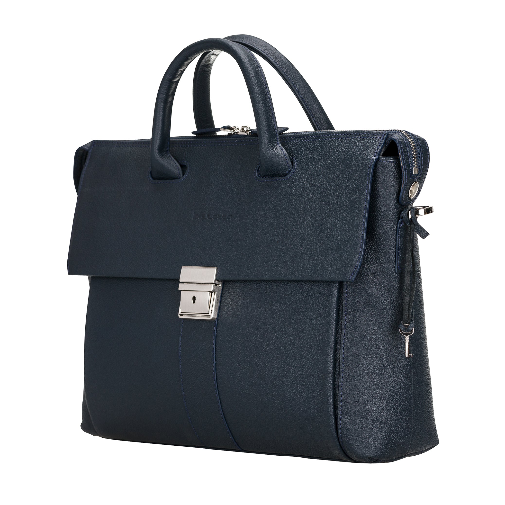 Wizard Genuine Leather Business Briefcase / Laptop Case 14"