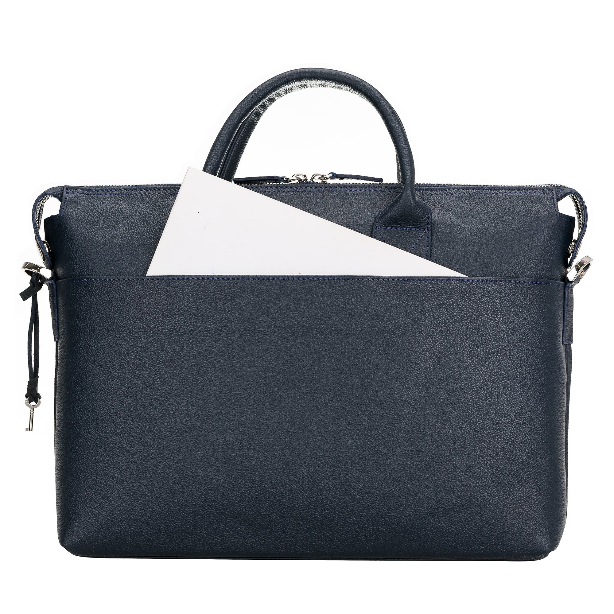 Wizard Genuine Leather Business Briefcase / Laptop Case 14"