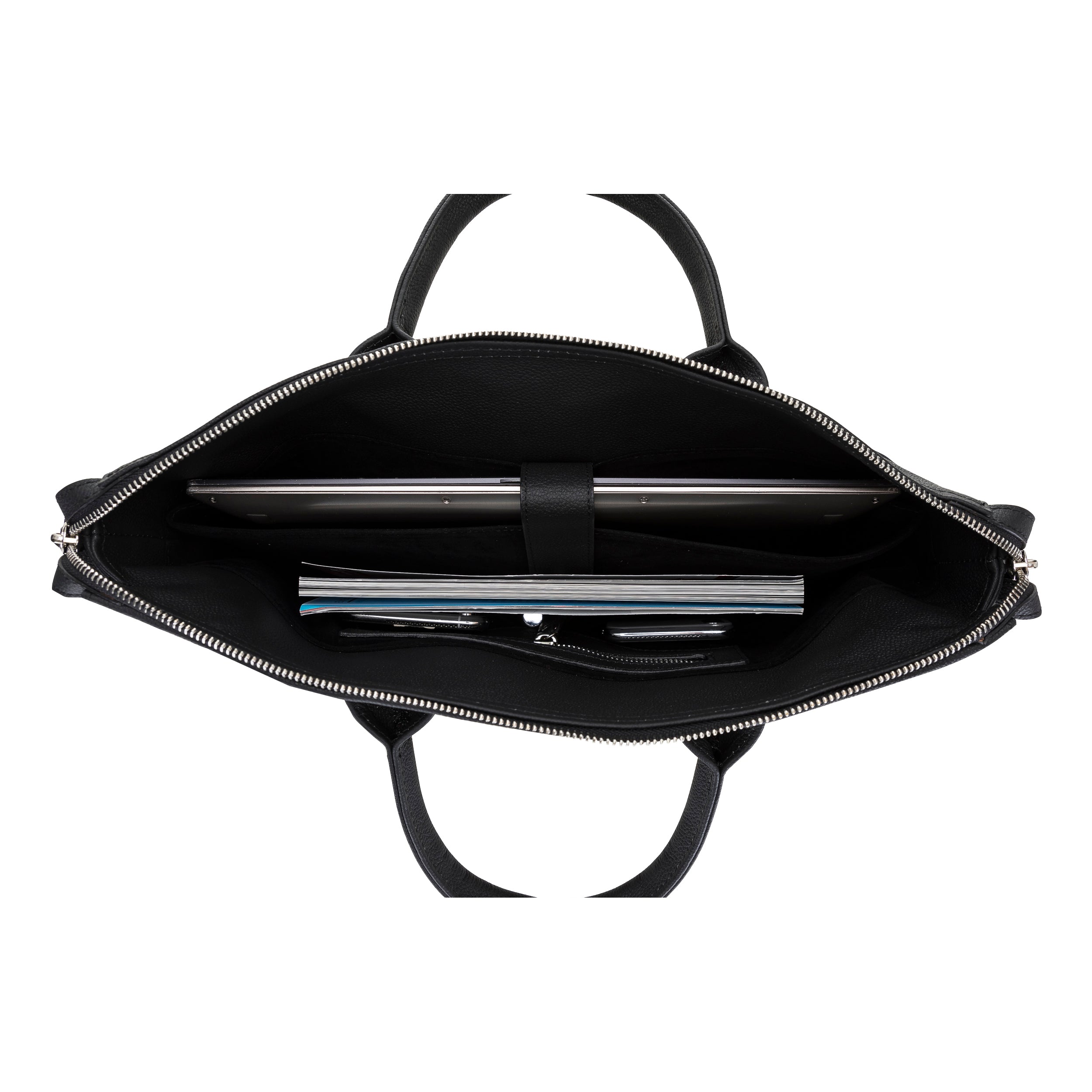 Wizard Genuine Leather Business Briefcase / Laptop Case 14"