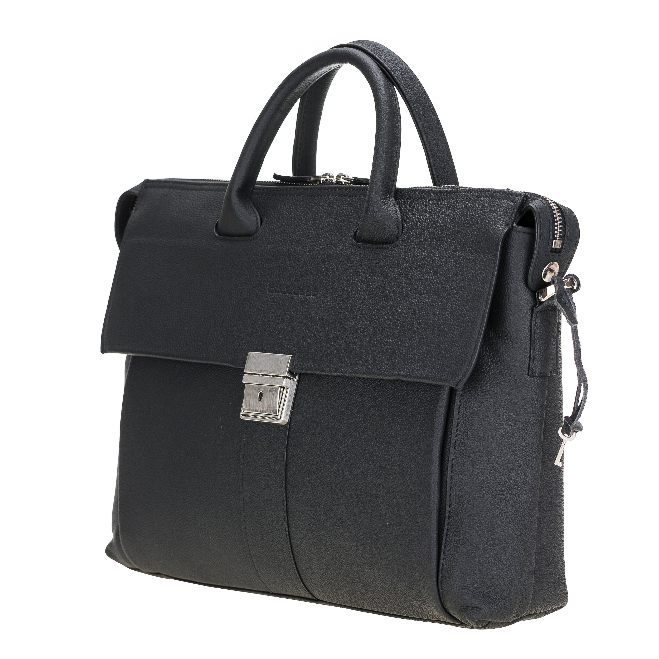 Wizard Genuine Leather Business Briefcase / Laptop Case 14"