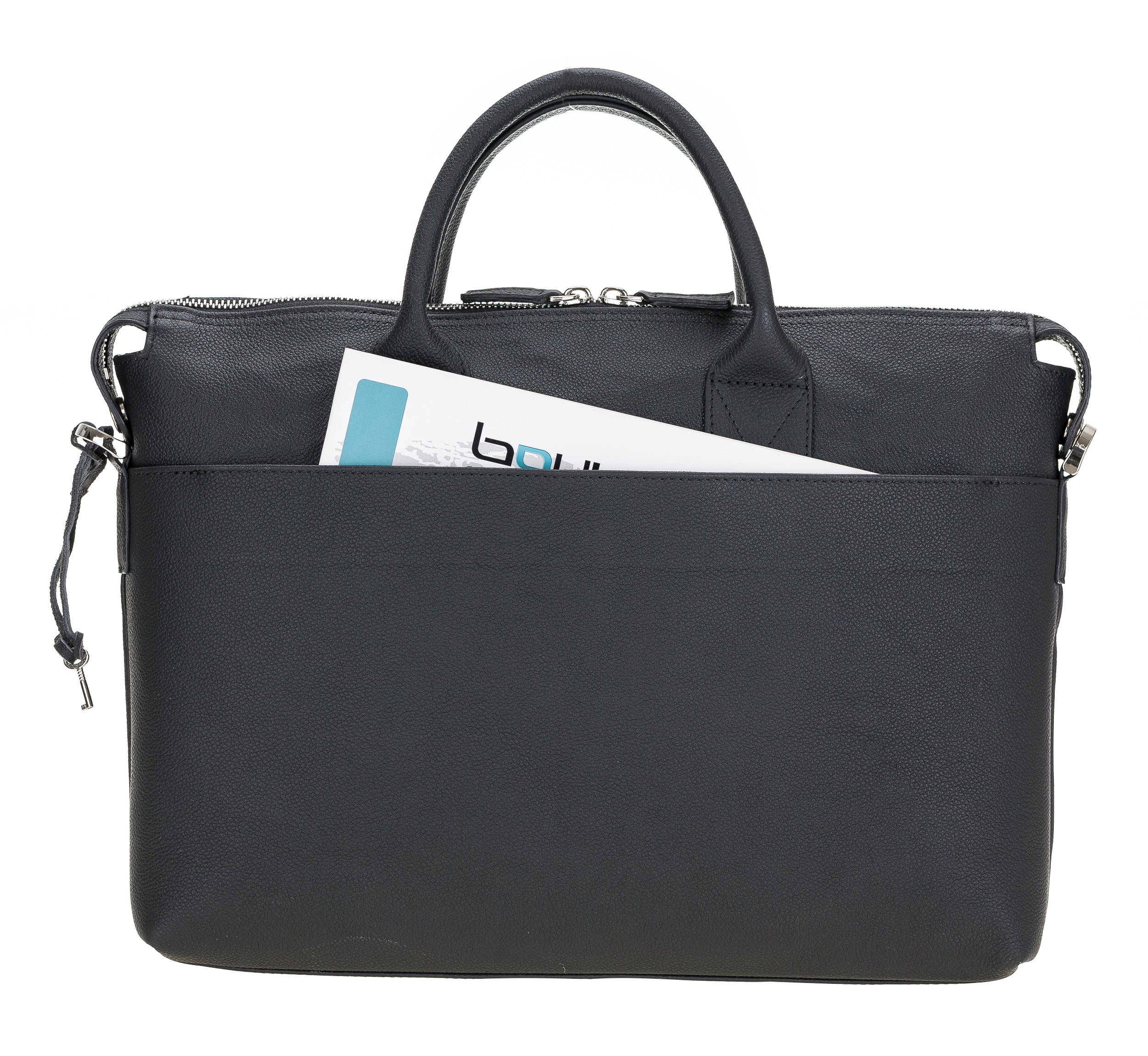 Wizard Genuine Leather Business Briefcase / Laptop Case 14"