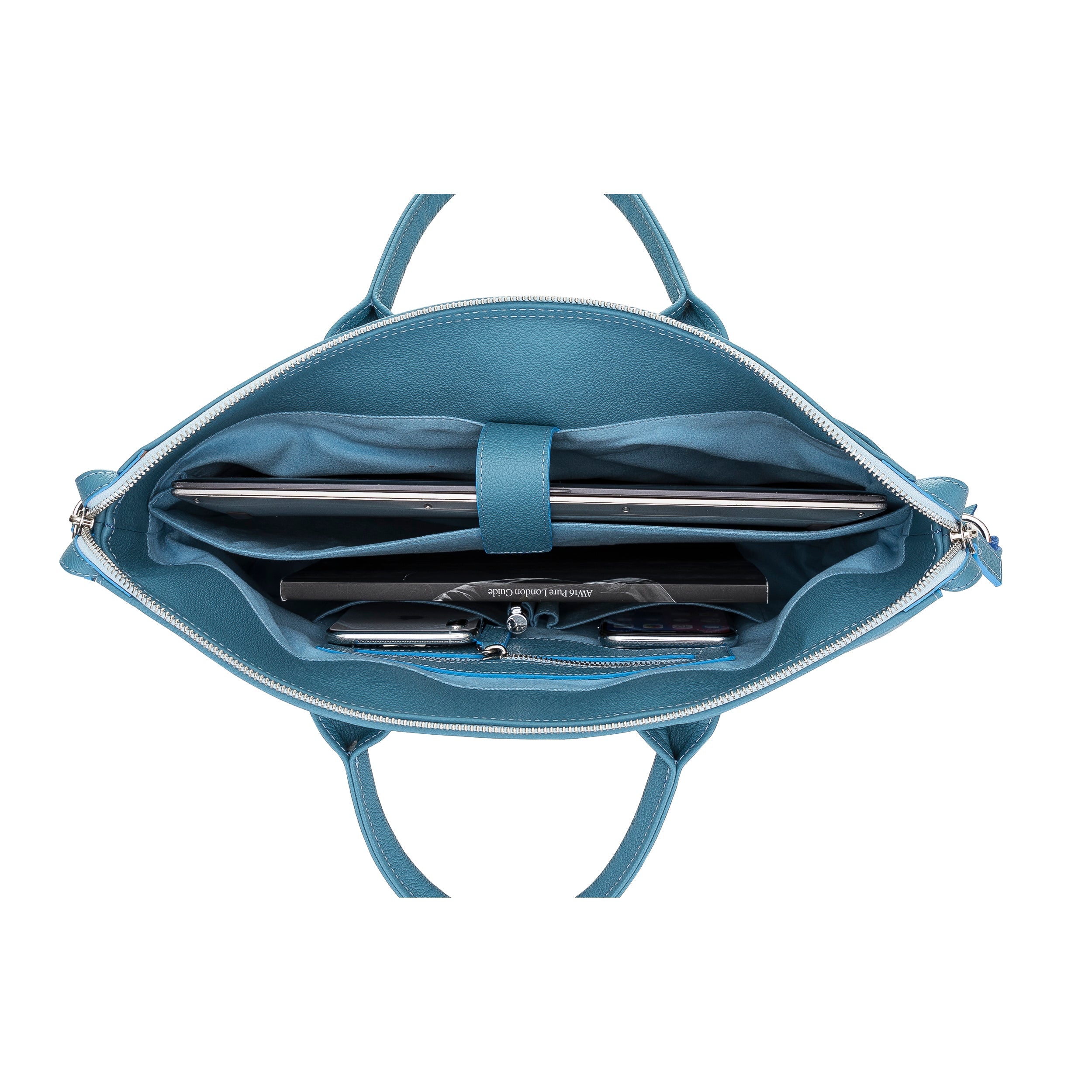 Wizard Genuine Leather Business Briefcase / Laptop Case 14"