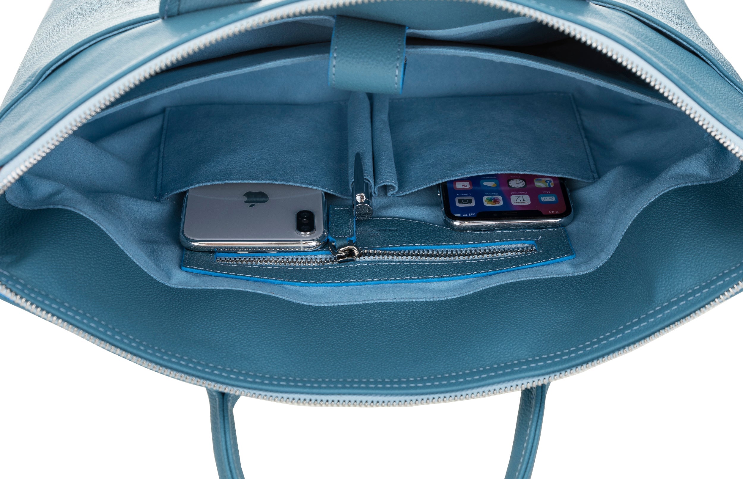 Wizard Genuine Leather Business Briefcase / Laptop Case 14"