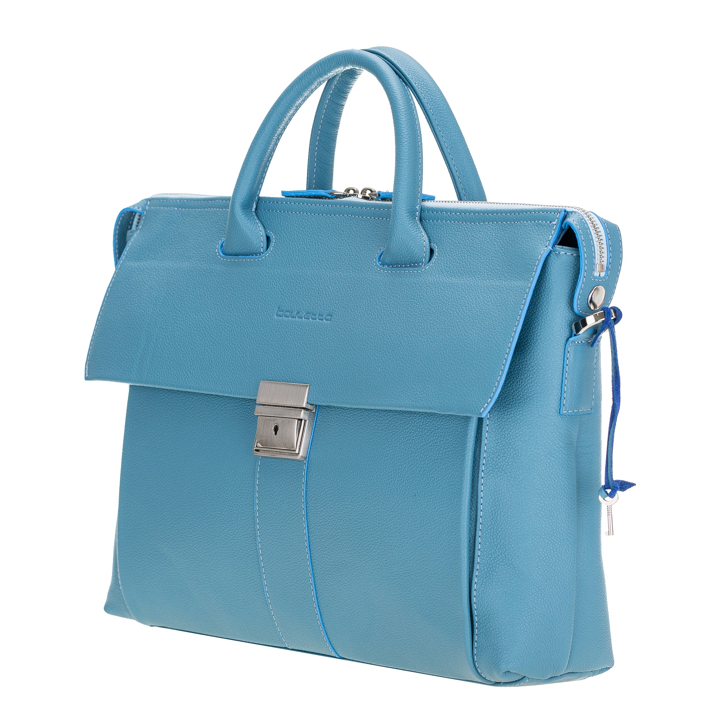 Wizard Genuine Leather Business Briefcase / Laptop Case 14"