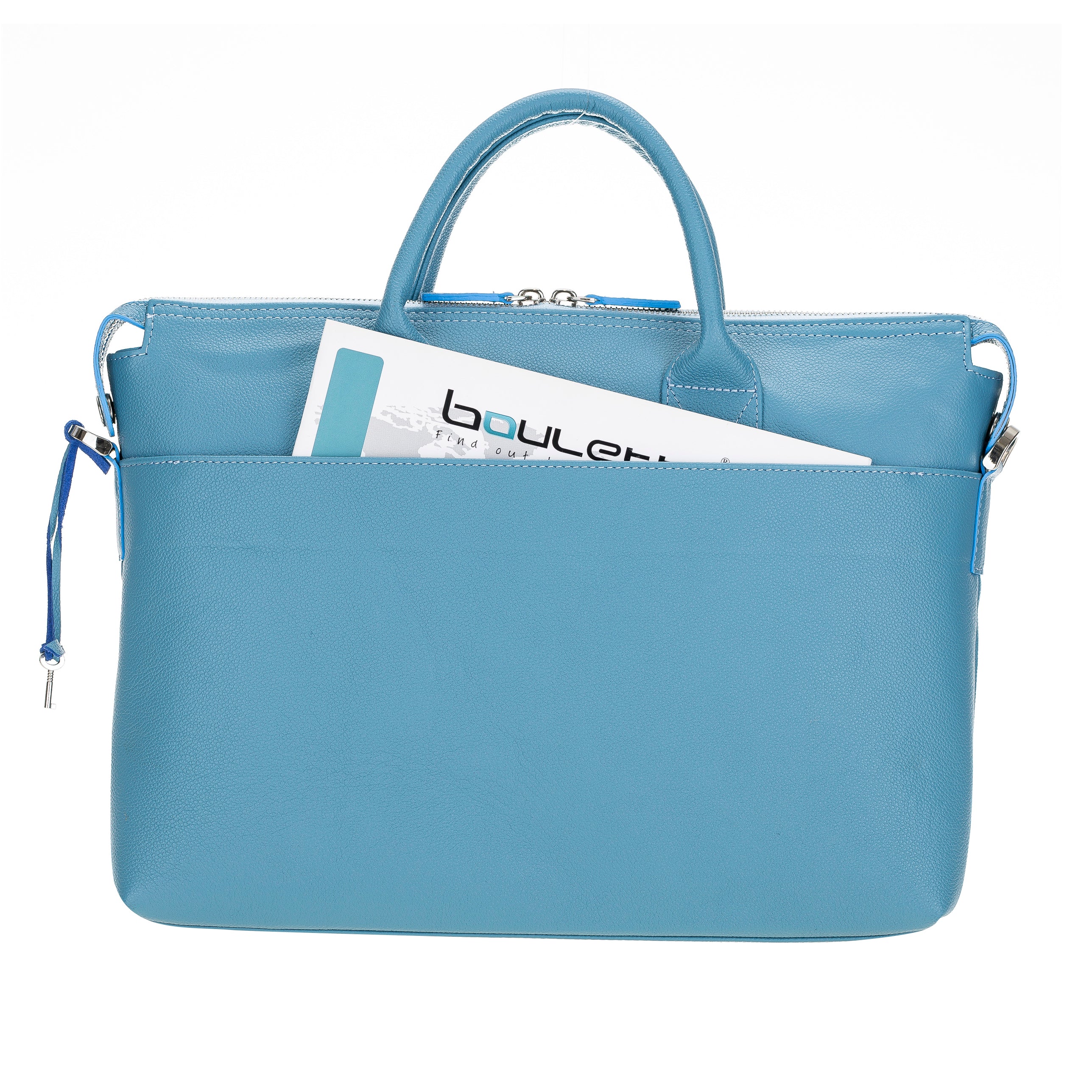 Wizard Genuine Leather Business Briefcase / Laptop Case 14"