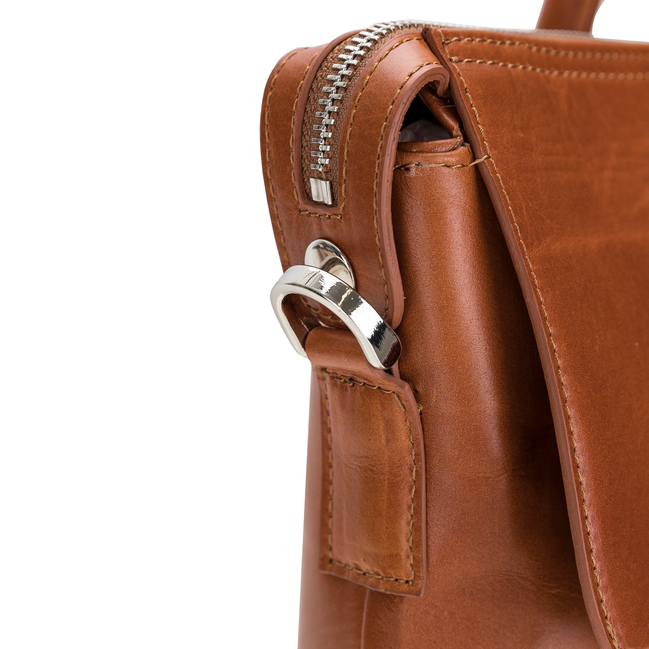 Wizard Genuine Leather Business Briefcase / Laptop Case 14"