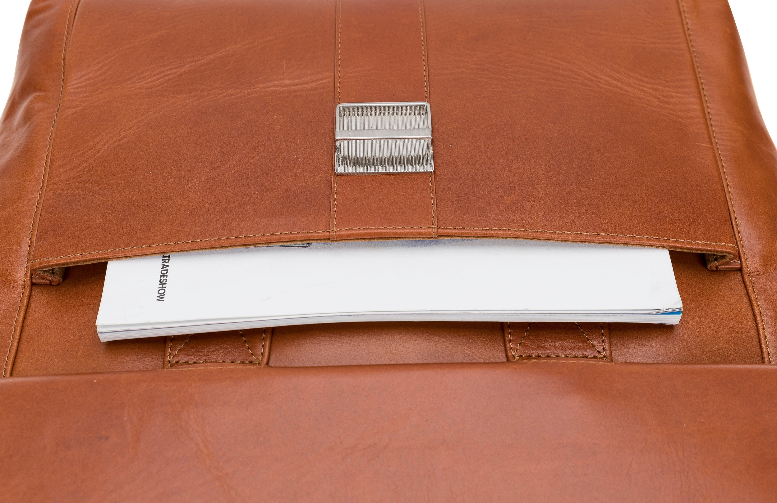 Wizard Genuine Leather Business Briefcase / Laptop Case 14"