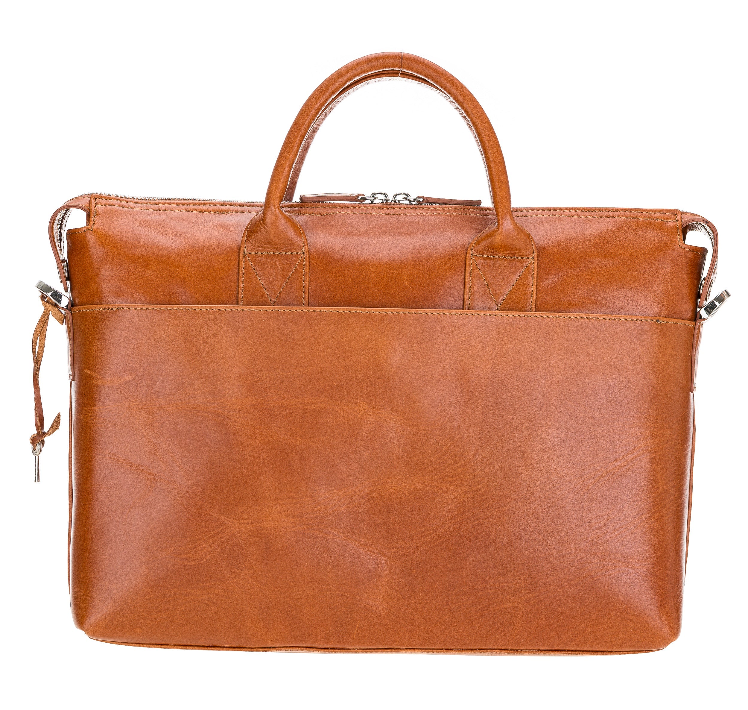 Wizard Genuine Leather Business Briefcase / Laptop Case 14"