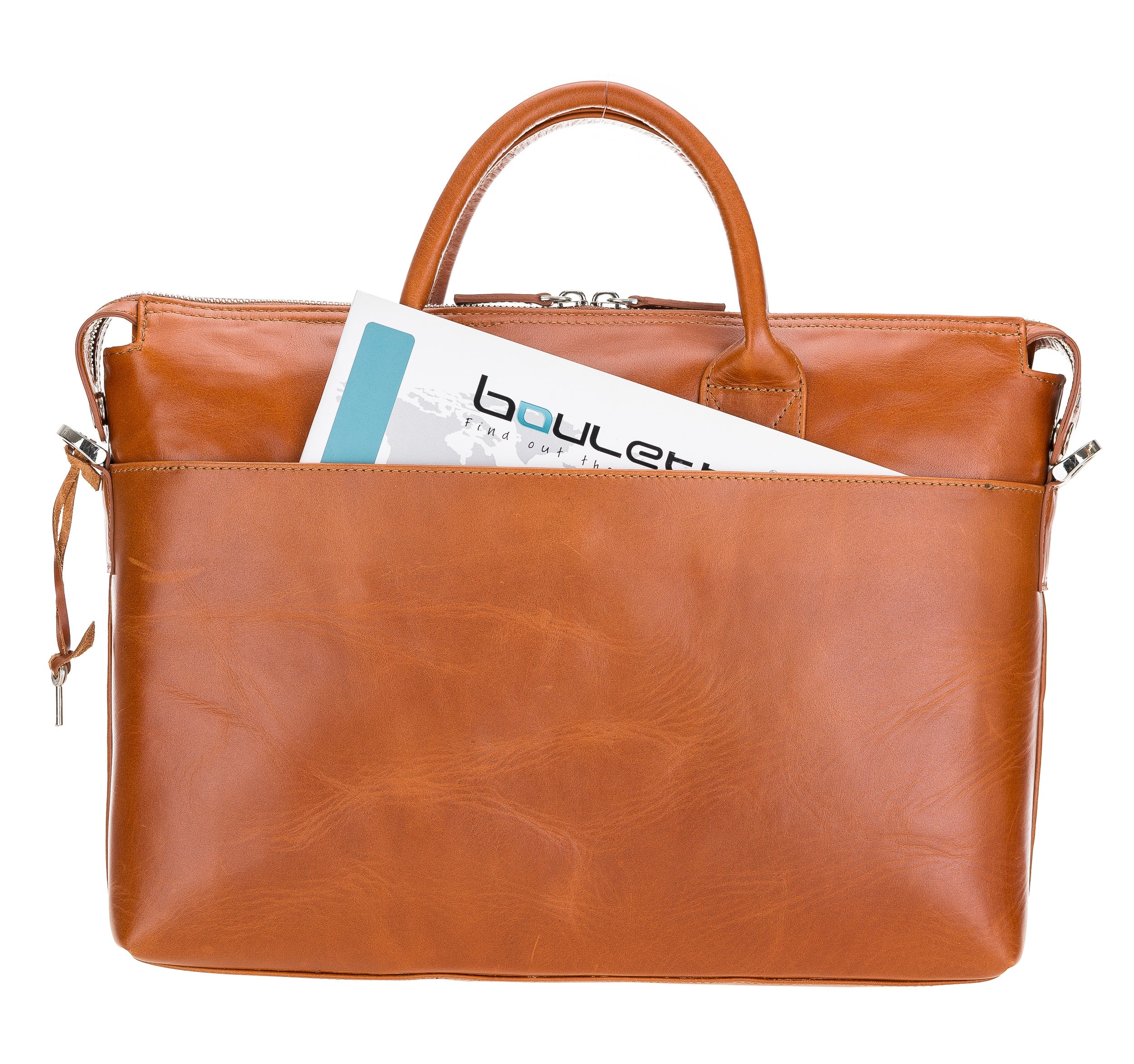 Wizard Genuine Leather Business Briefcase / Laptop Case 14"