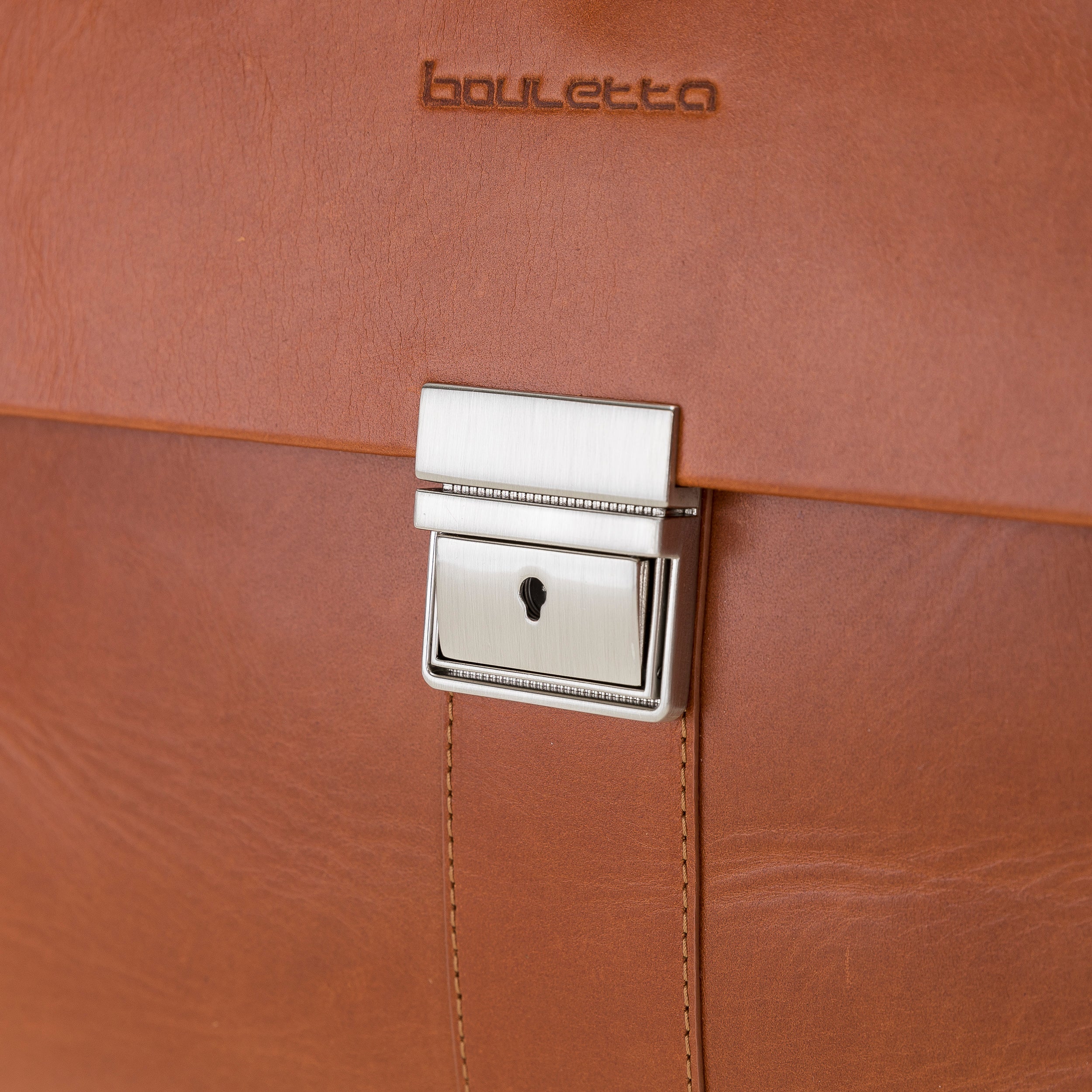 Wizard Genuine Leather Business Briefcase / Laptop Case 14"