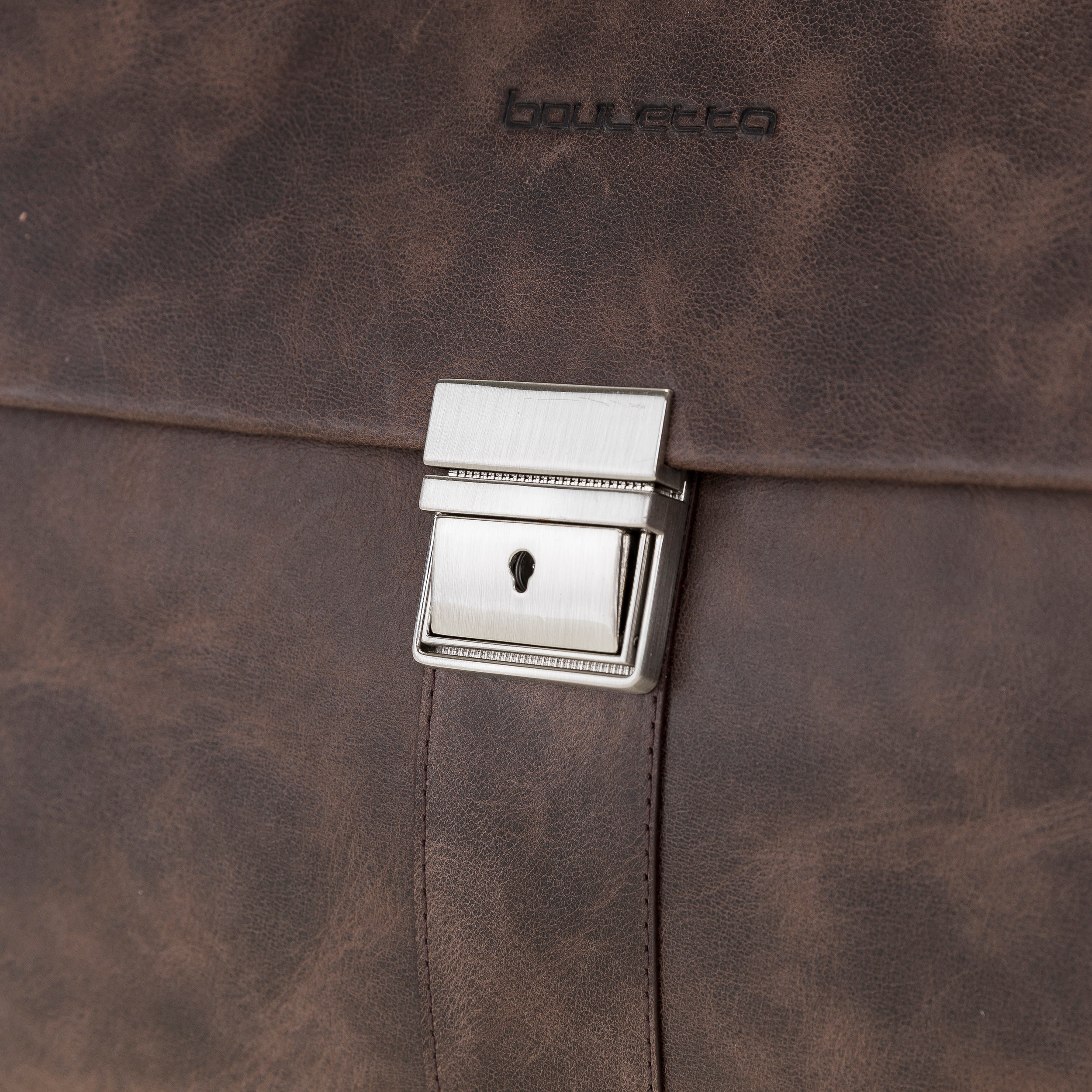 Wizard Genuine Leather Business Briefcase / Laptop Case 14"