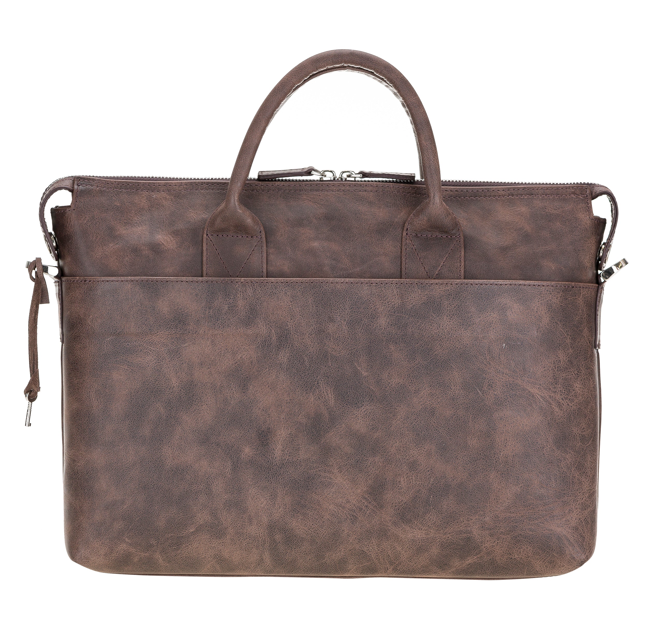 Wizard Genuine Leather Business Briefcase / Laptop Case 14"