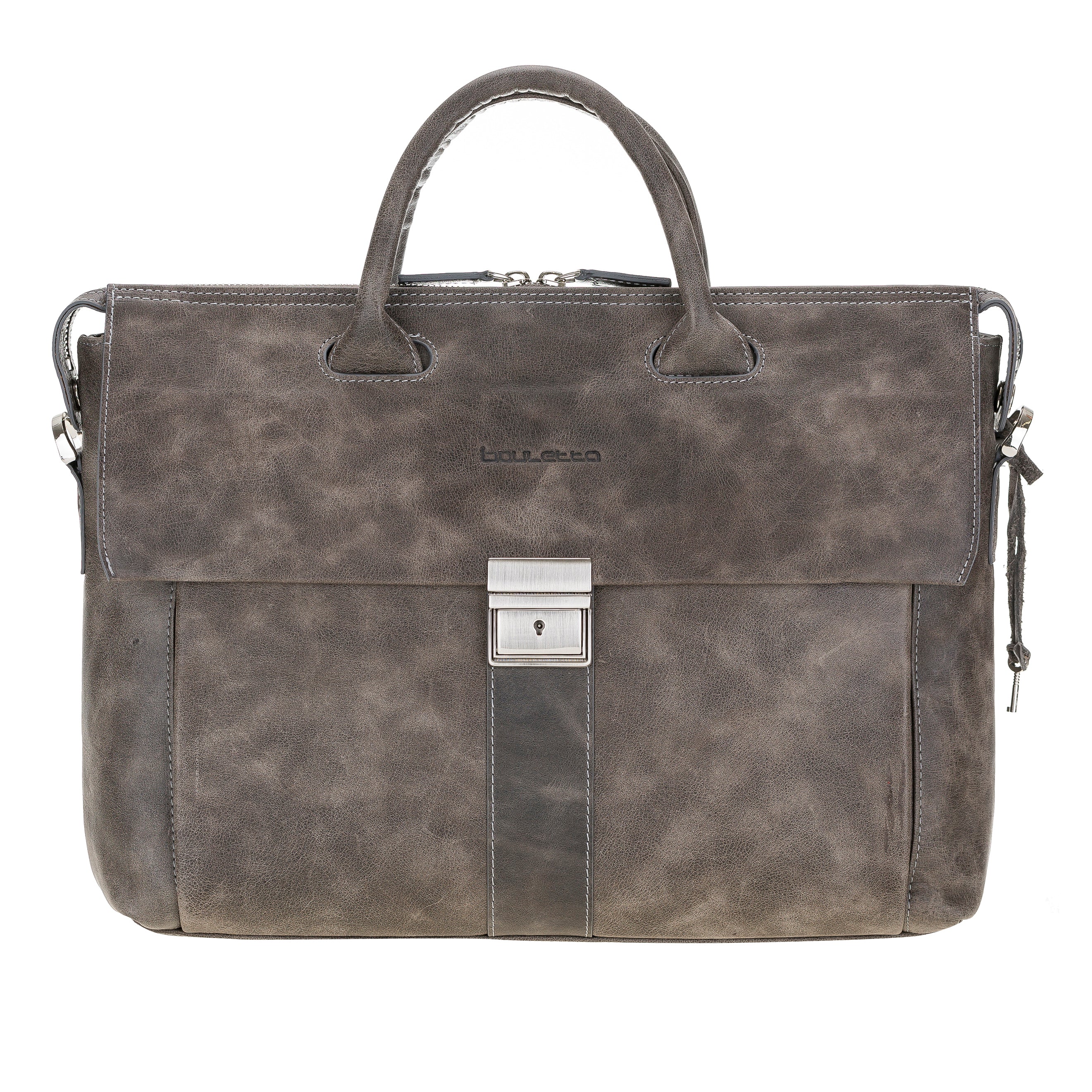 Wizard Genuine Leather Business Briefcase / Laptop Case 14"