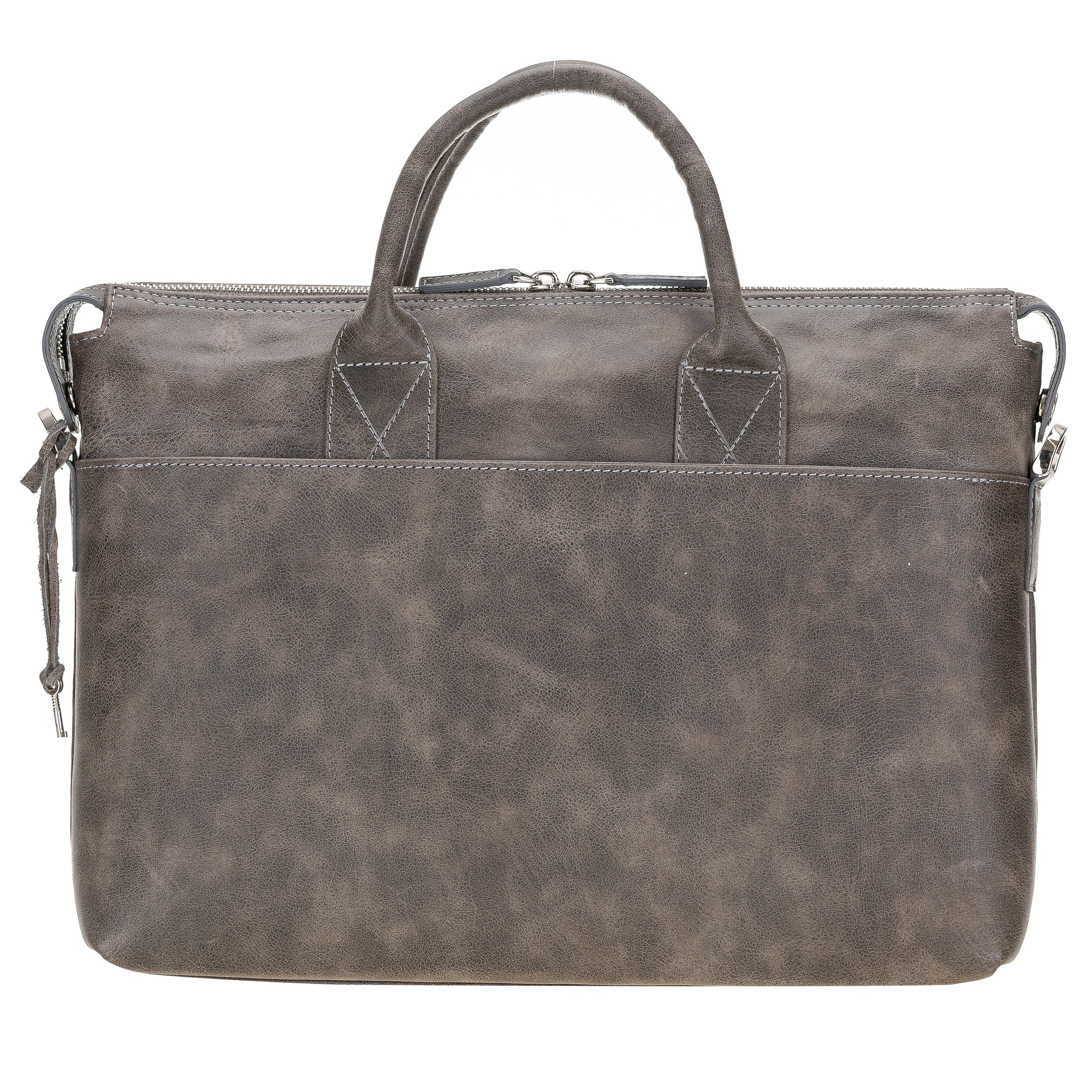 Wizard Genuine Leather Business Briefcase / Laptop Case 14"