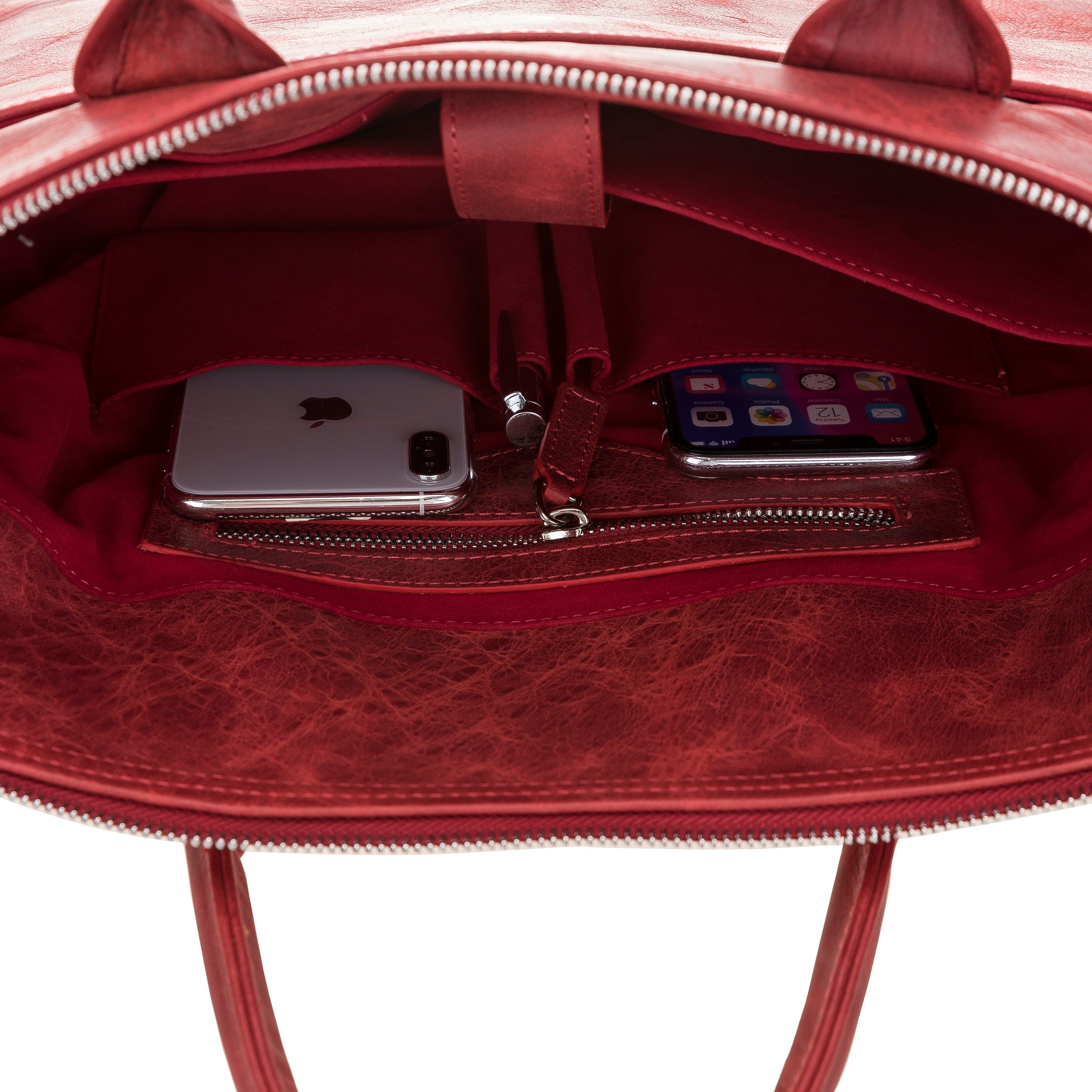 Wizard Genuine Leather Business Briefcase / Laptop Case 14"