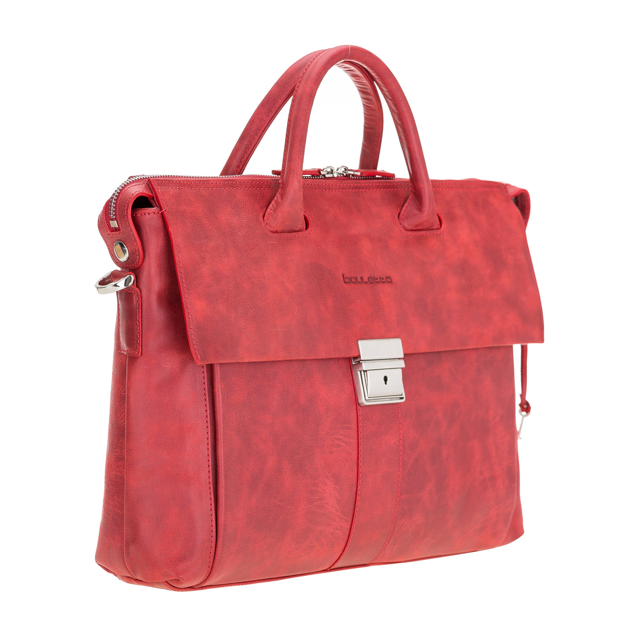 Wizard Genuine Leather Business Briefcase / Laptop Case 14"