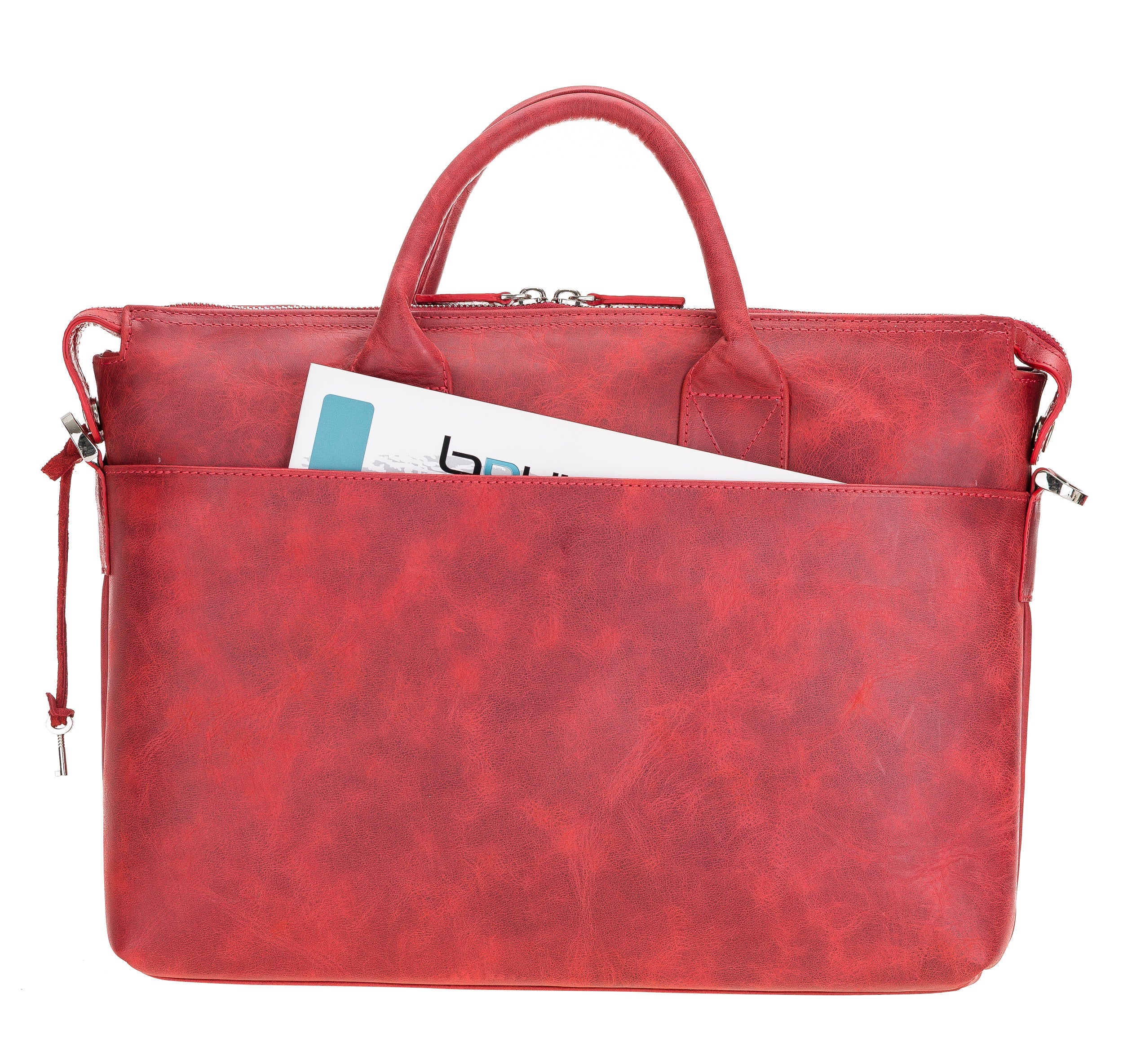 Wizard Genuine Leather Business Briefcase / Laptop Case 14"