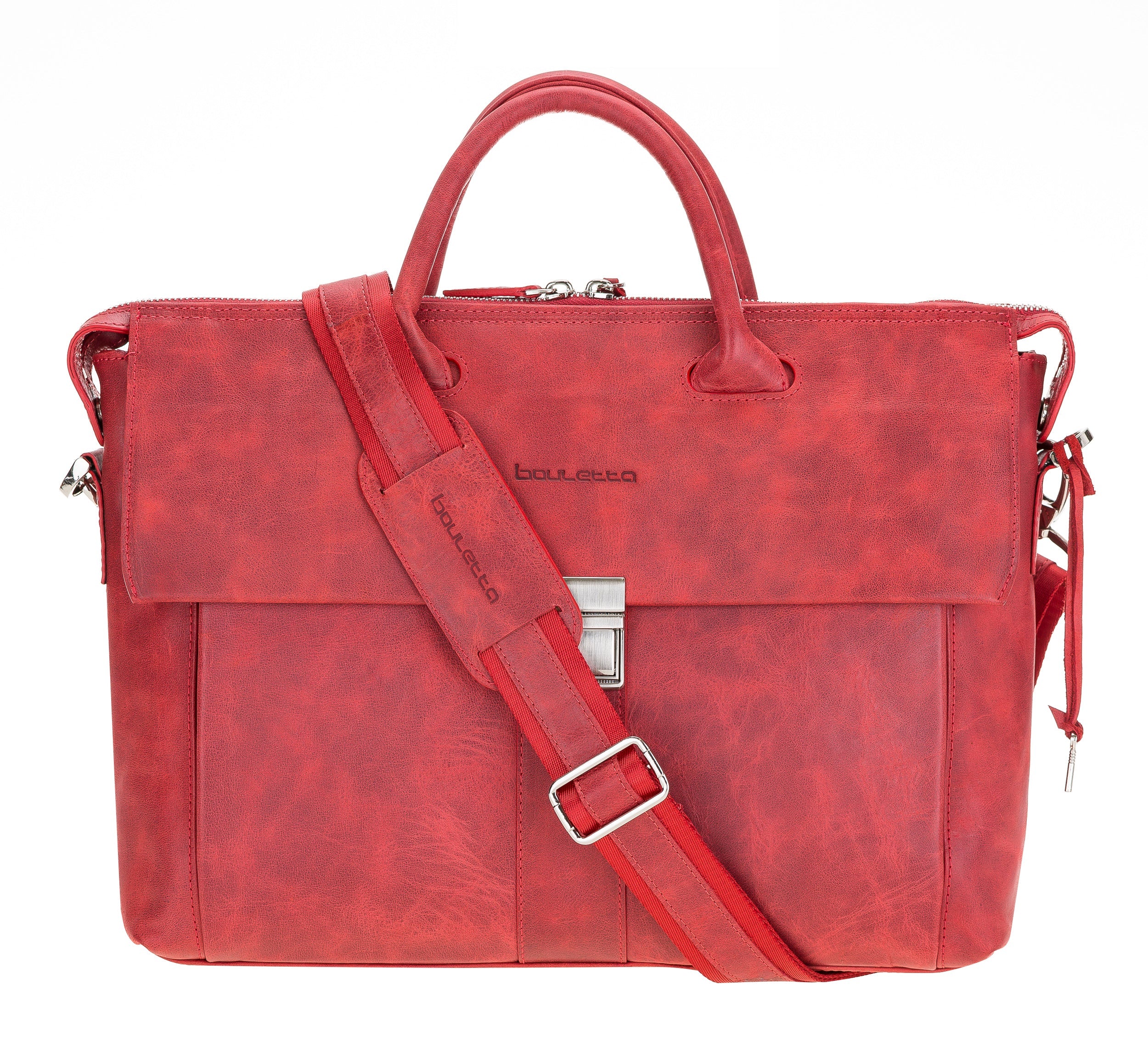 Wizard Genuine Leather Business Briefcase / Laptop Case 14"