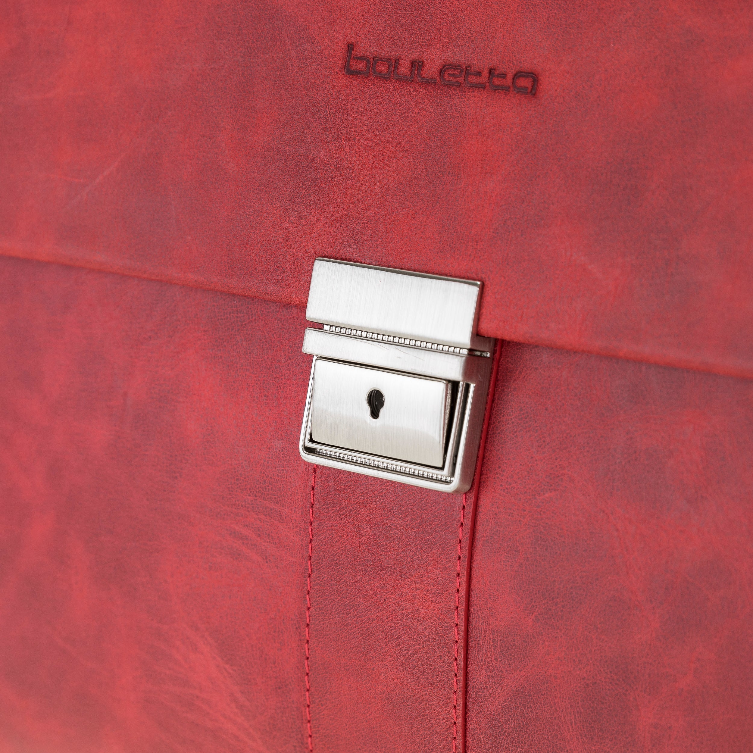 Wizard Genuine Leather Business Briefcase / Laptop Case 14"