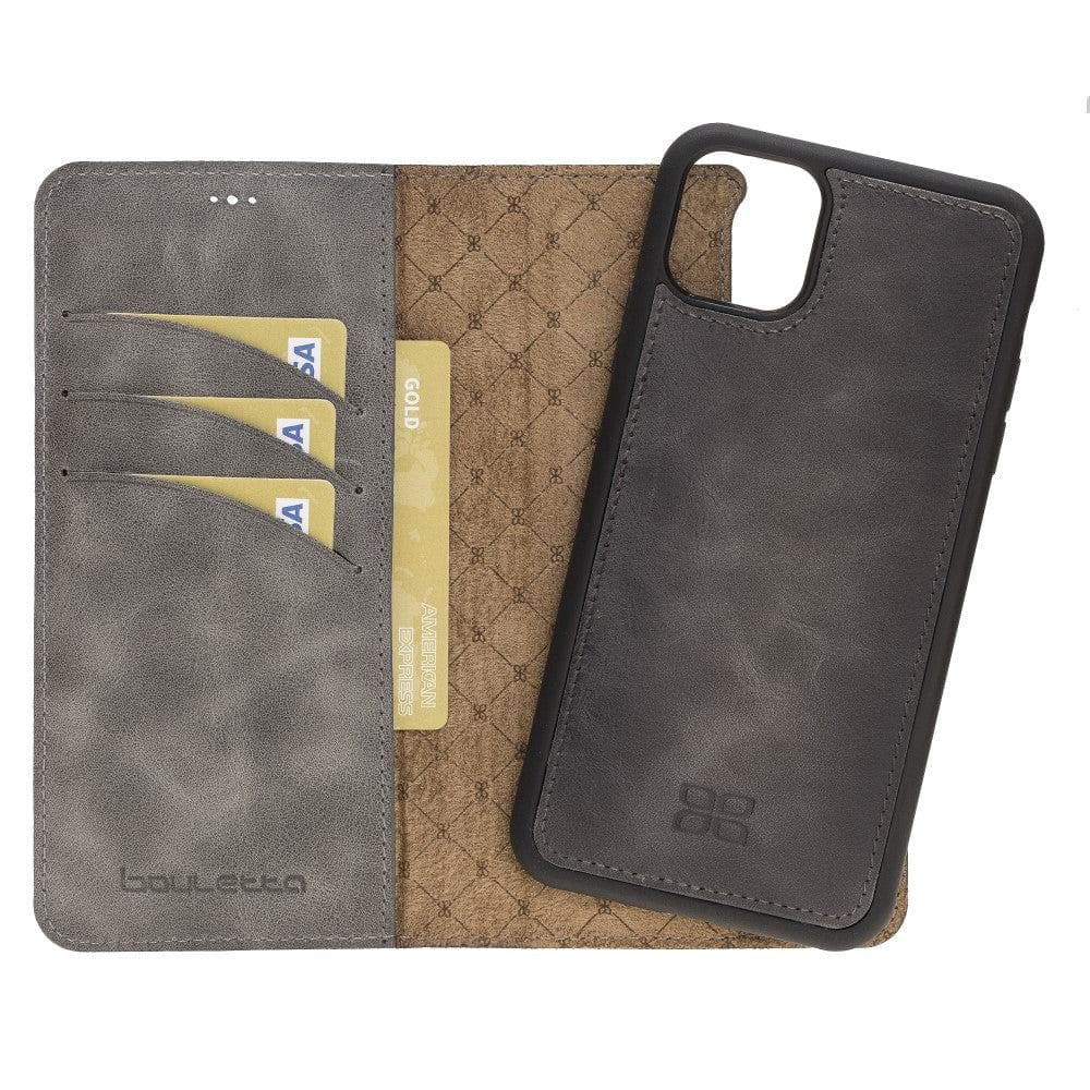 Magic iPhone 11 Pro Genuine Leather Detachable Wallet Case