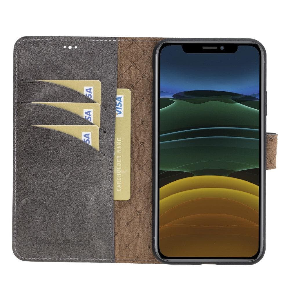Magic iPhone 11 Pro Genuine Leather Detachable Wallet Case
