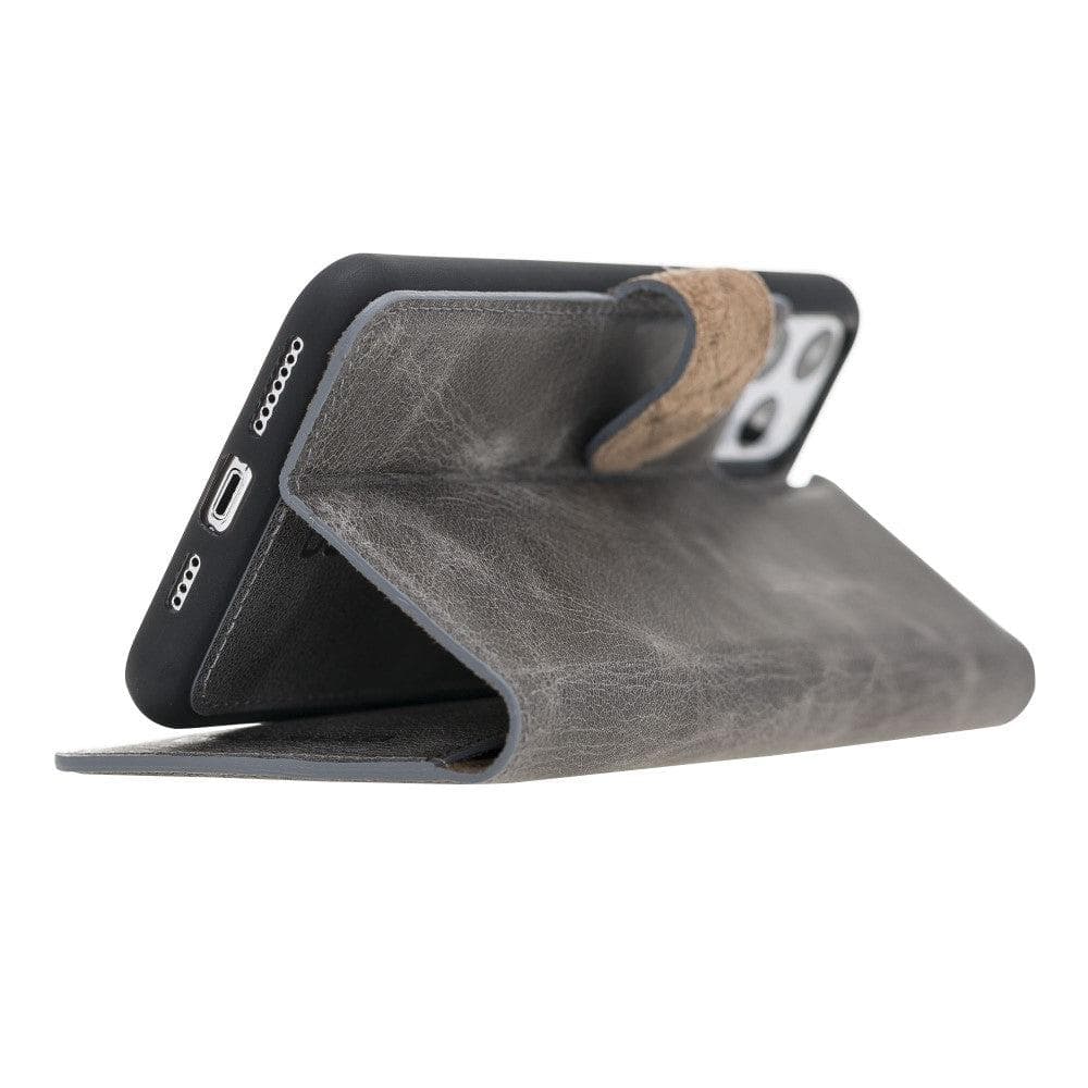 Magic iPhone 11 Genuine Leather Detachable Wallet Case