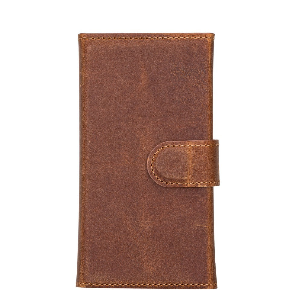 Santa iPhone 13 Mini Genuine Leather Detachable Wallet Case
