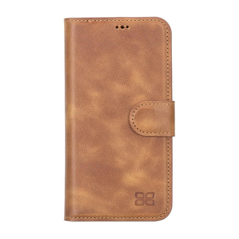 Magic iPhone 13 Detachable Genuine Leather Wallet Case