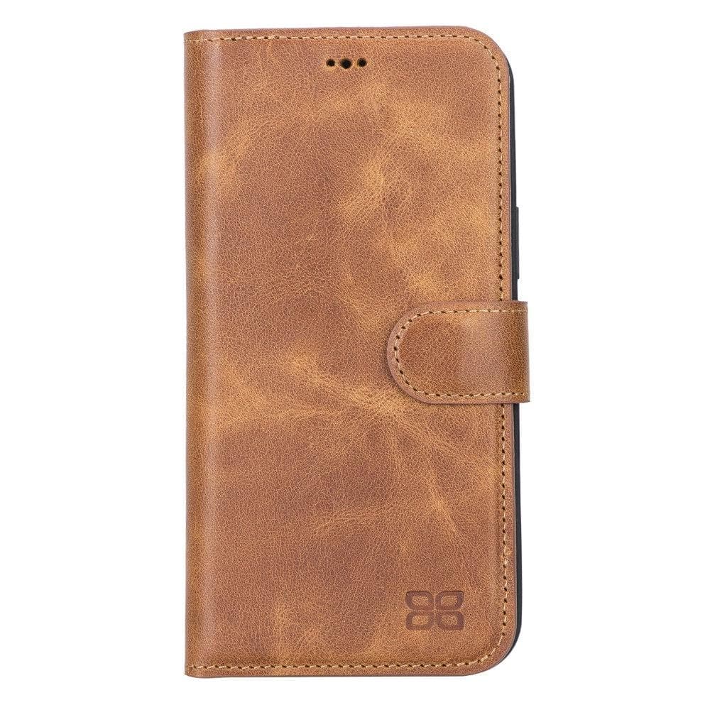 Magic iPhone 13 Pro Detachable Genuine Leather Wallet Case