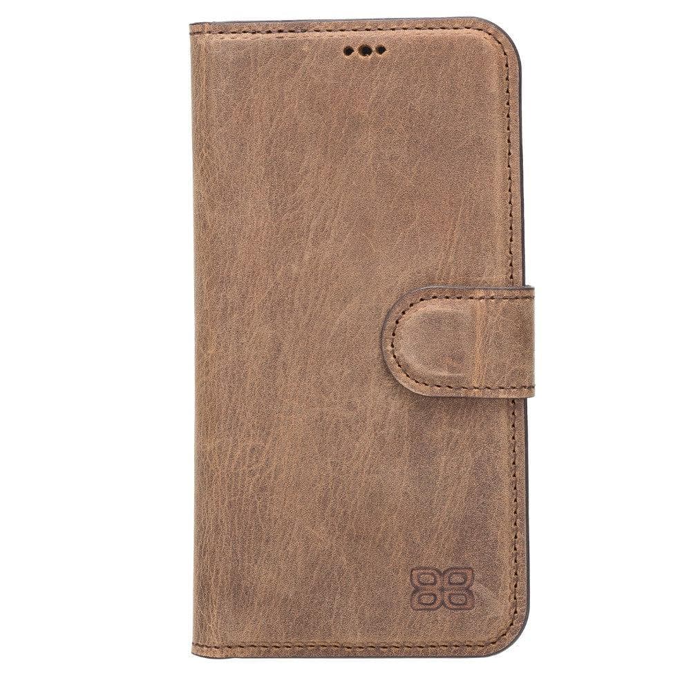 Magic iPhone 13 Detachable Genuine Leather Wallet Case
