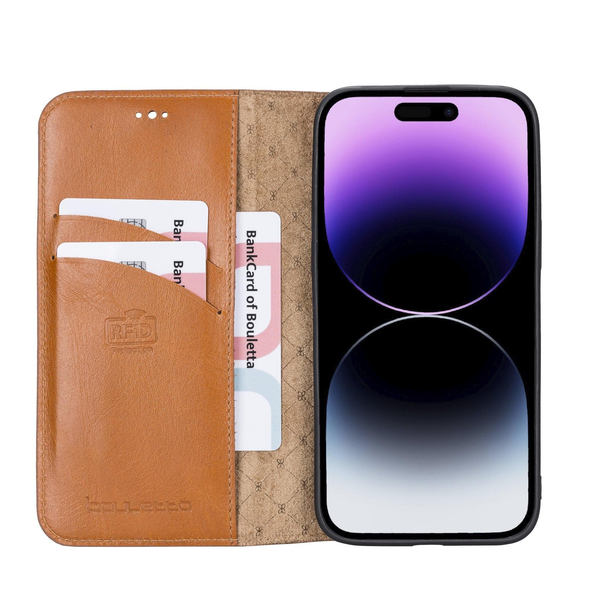 Brooks iPhone 14 Pro Max Genuine Leather Wallet Case