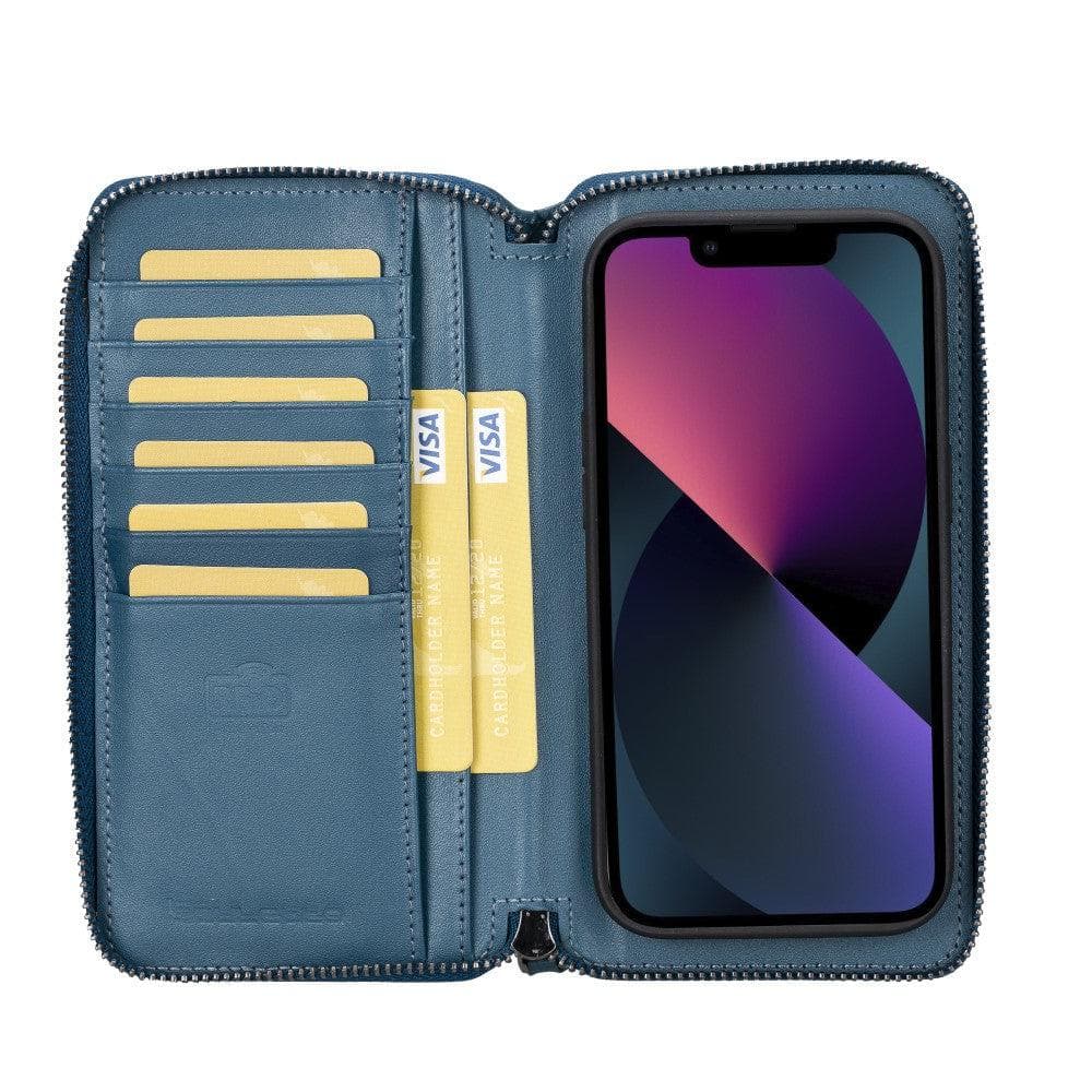 Pouch Magic iPhone 14 Pro Max Detachable Genuine Leather Wallet Case